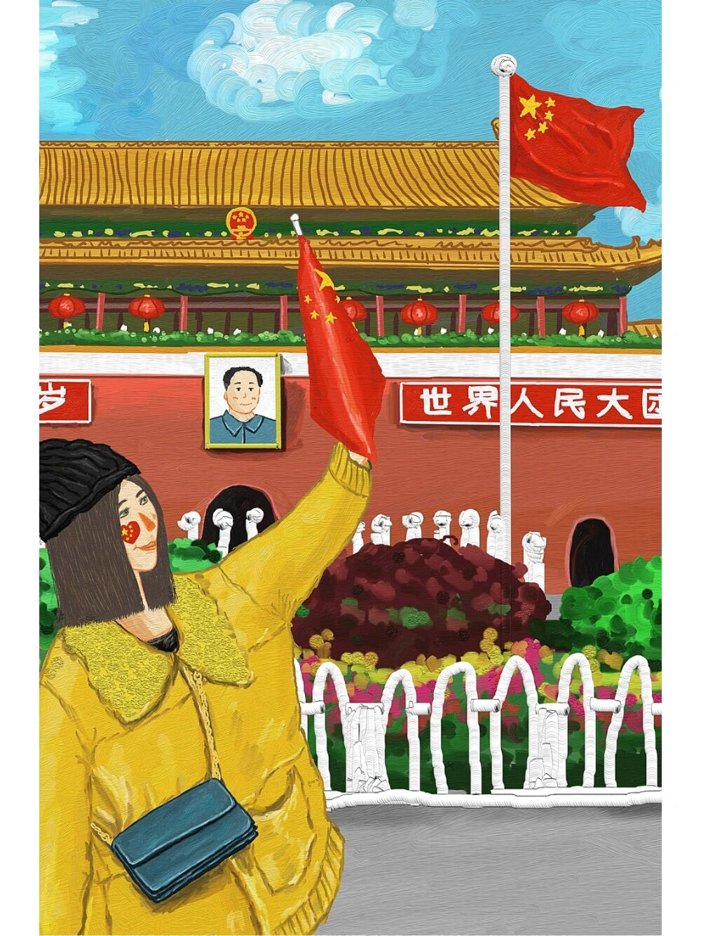 祖国插画我的祖国图片