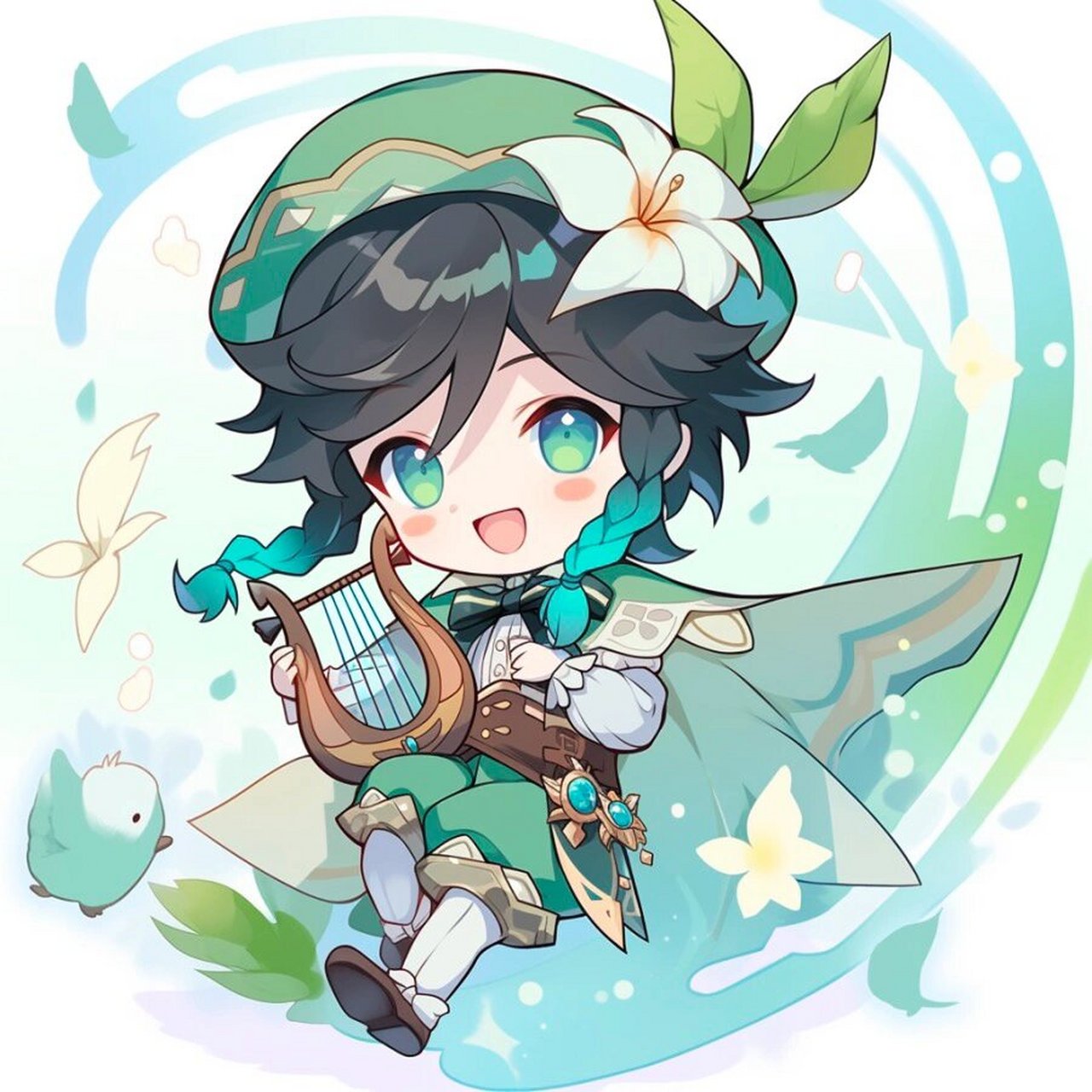 原神|超可爱的温迪 我现在会为你歌颂美好的万物万象,四季轮转,四风从