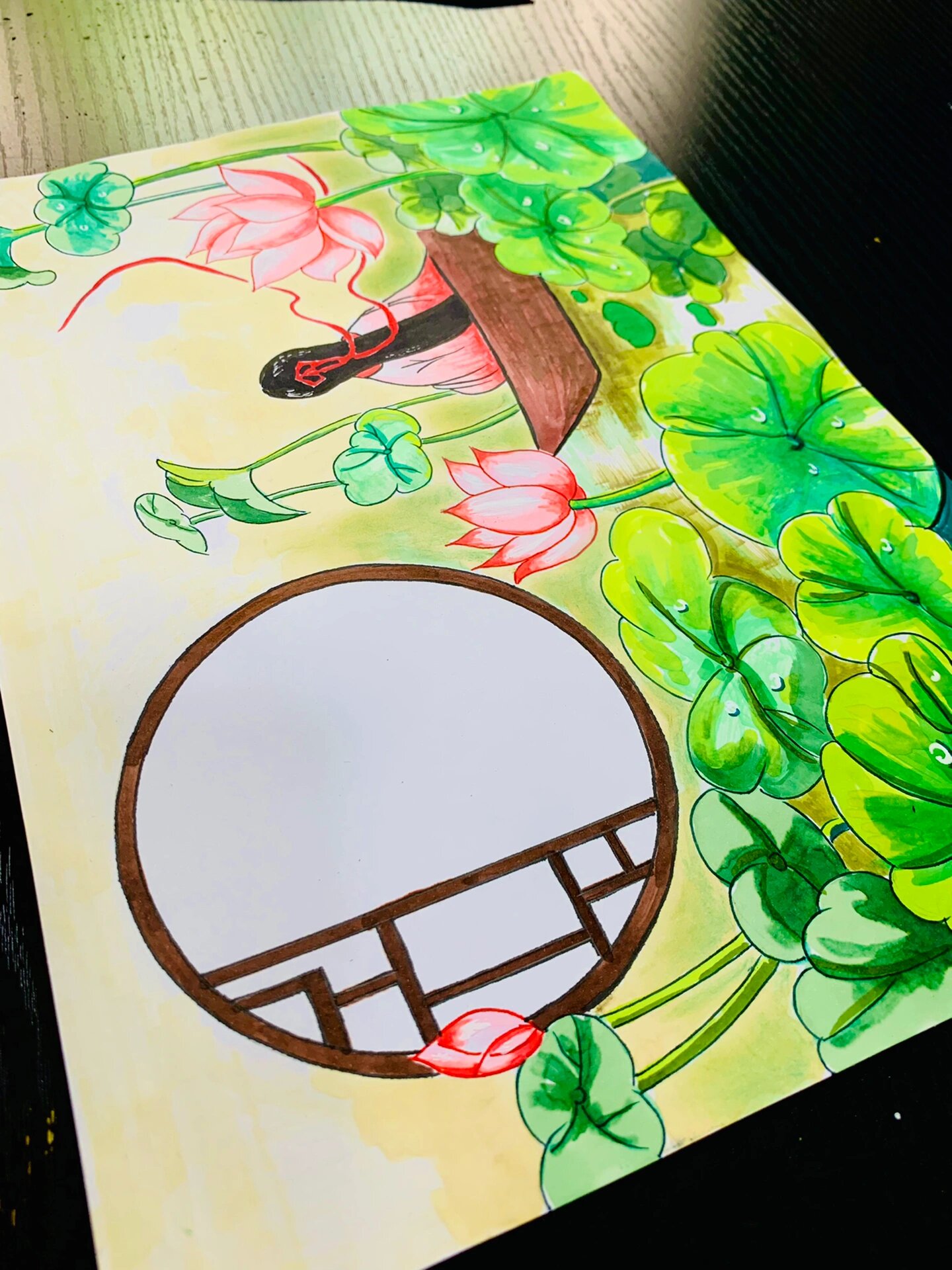 采莲曲诗配画