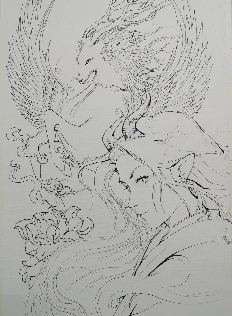 白泽怎么画 9015 今天我要带你们一起探索如何画出那神秘又充满