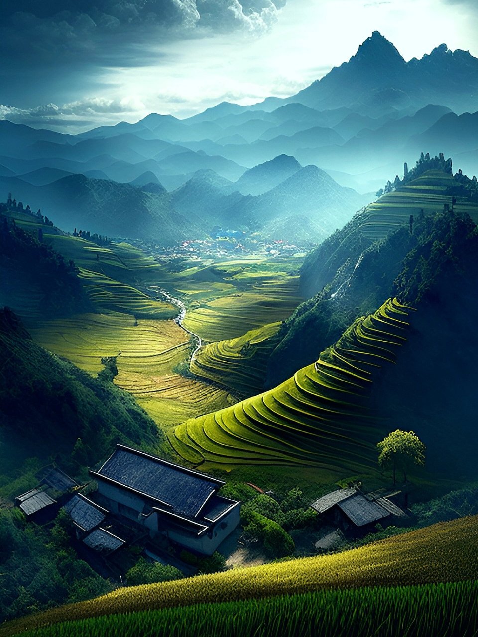 人间最后的秘境/贵阳龙里梯田 位于贵州省龙里县谷脚镇新坪村的千亩