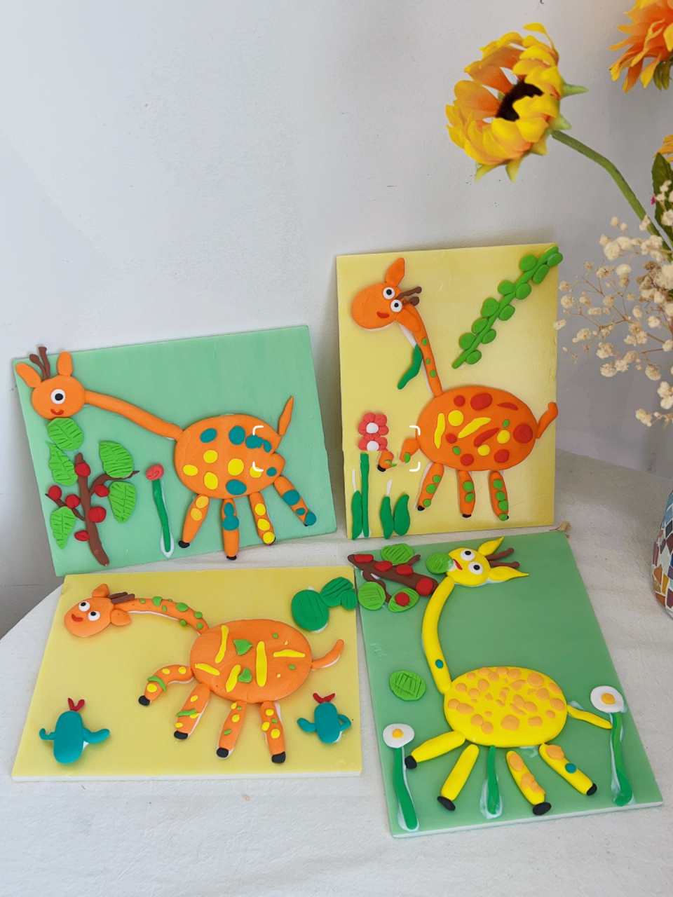 小班粘土『长颈鹿00』 耶耶耶耶耶