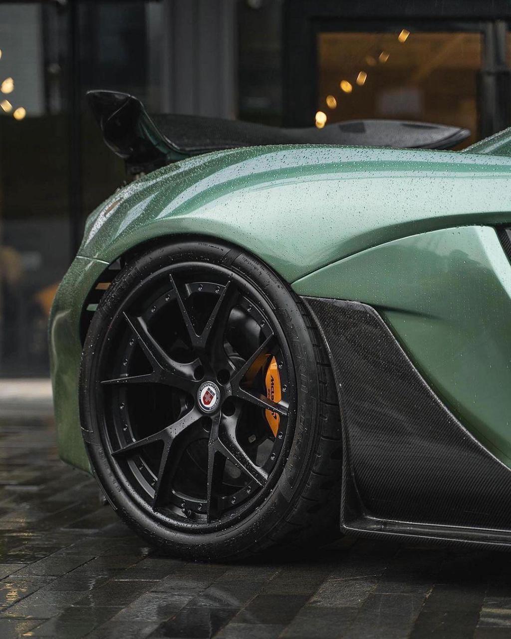 hre s101.迈凯伦p1上脚hre轮毂 s101三片锻造02哑光黑色