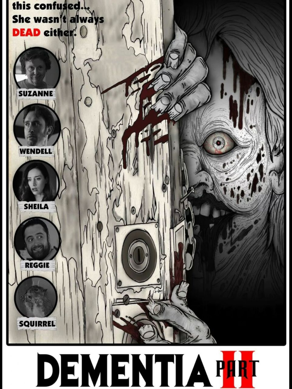 这恐怖的黑白画风,复古味十足 行尸婆婆2———我个人认为应该定义为