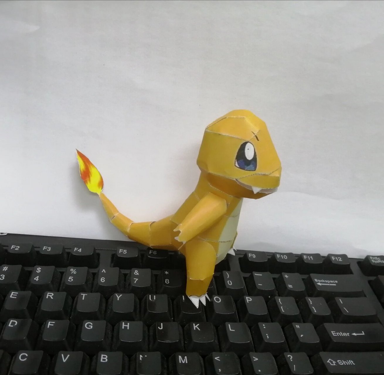 宝可梦之小火龙折纸 第一次尝试就折出来了,感谢