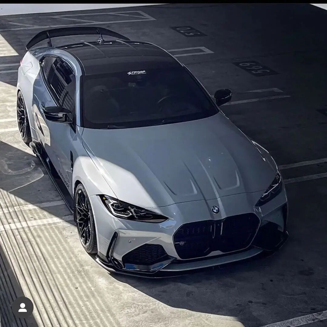 宝马4系改装m4包围 宝马g22 4系双门coupe版升级m4雷霆版包围套件,前