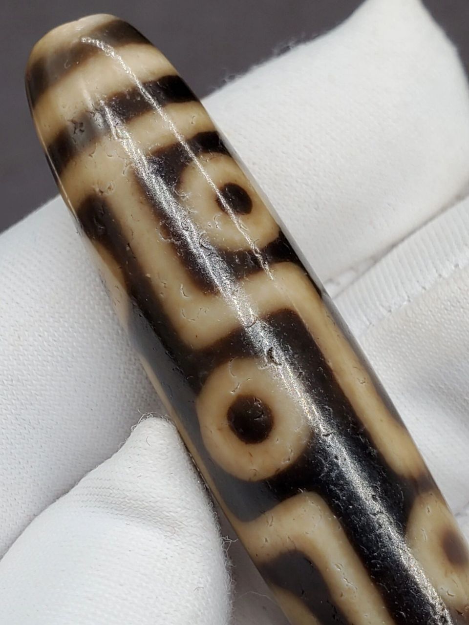 顶级上肯老一代纯手工台湾牙黄老九眼天珠 【精品福利秒杀】极品高货