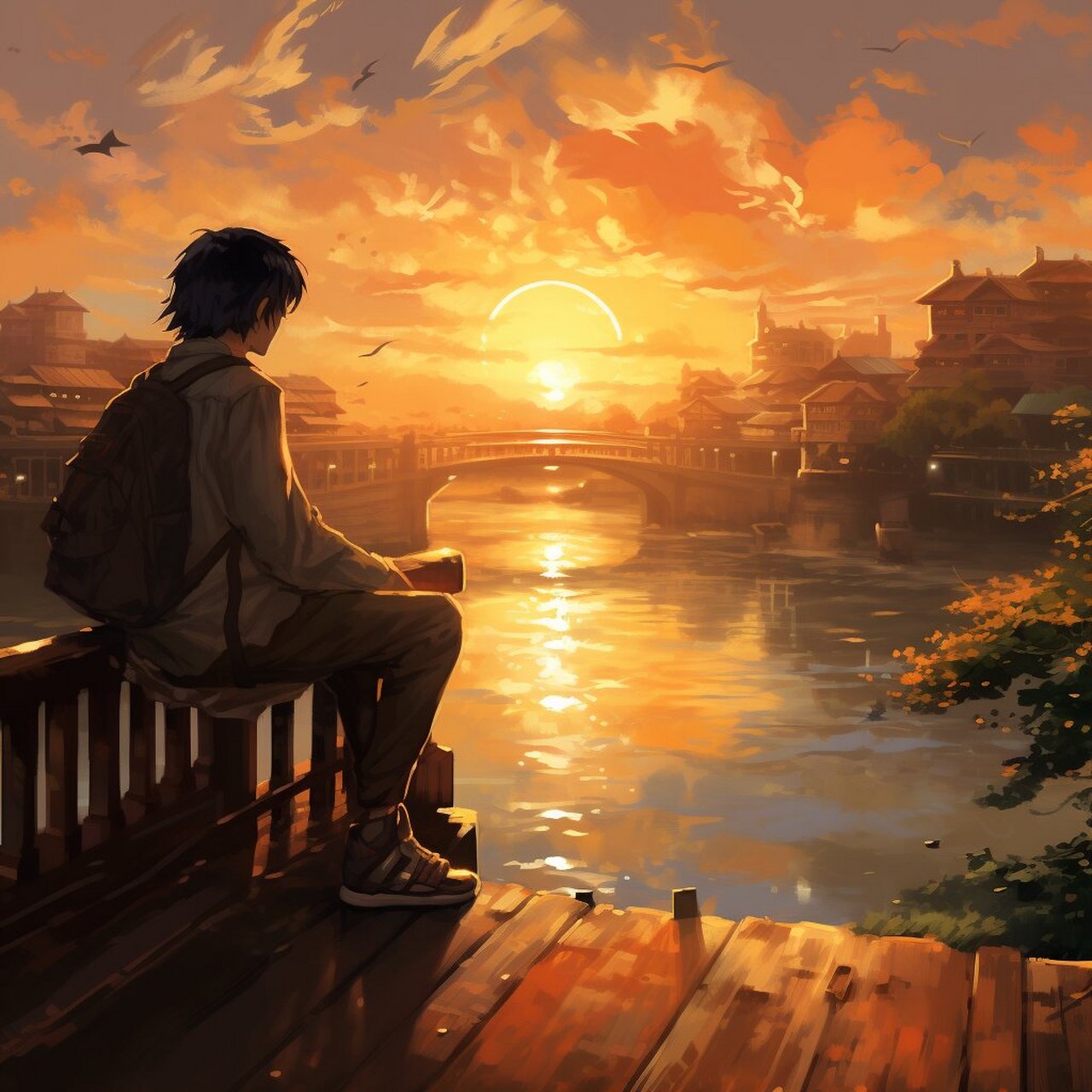 一起来看夕阳吧7815,好看的男生头像