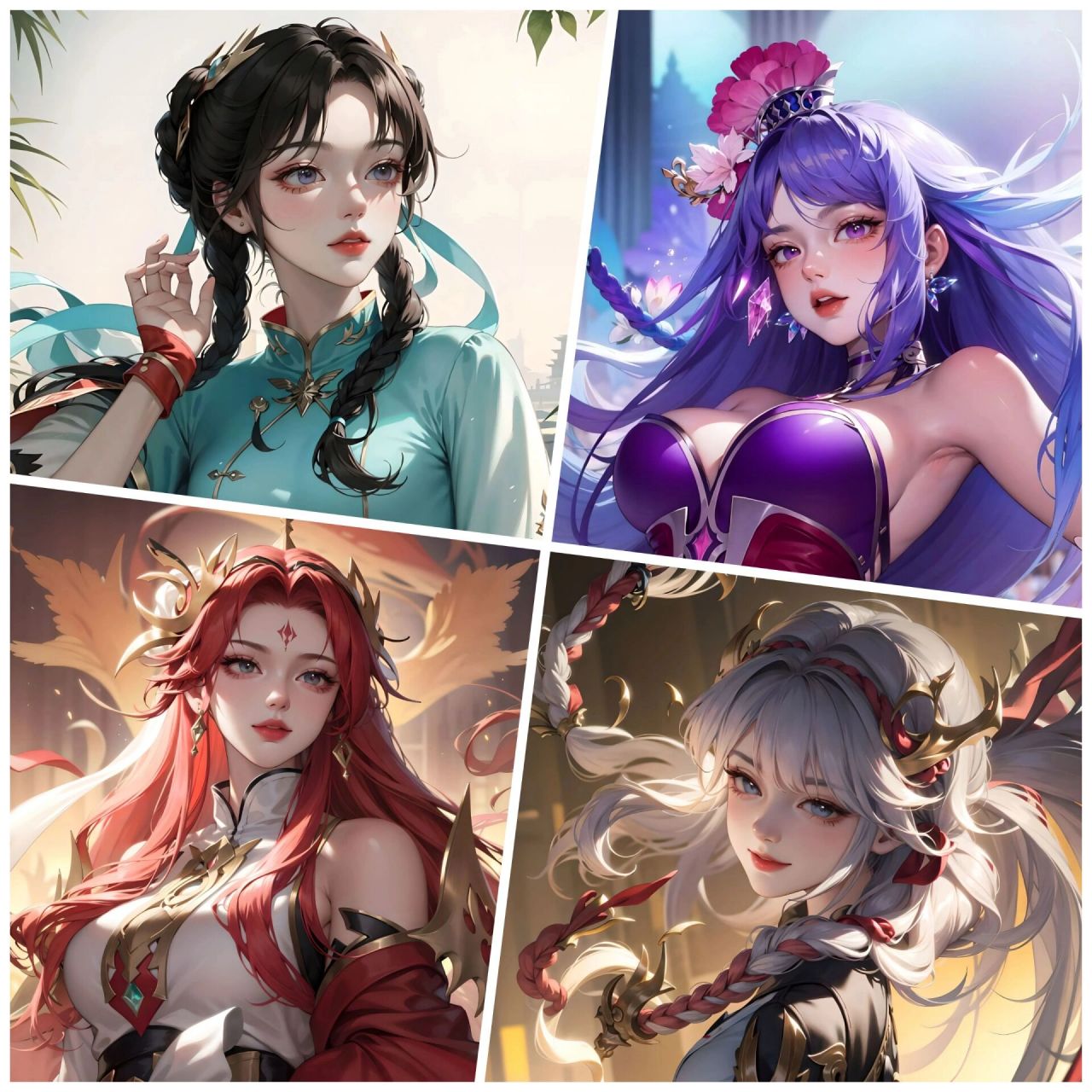 来啦 王者峡谷的四大美女94『现代版?