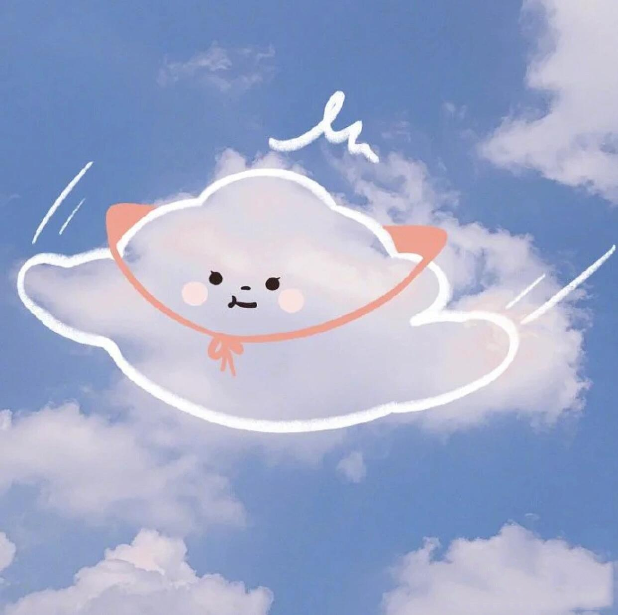 可爱治愈云朵头像