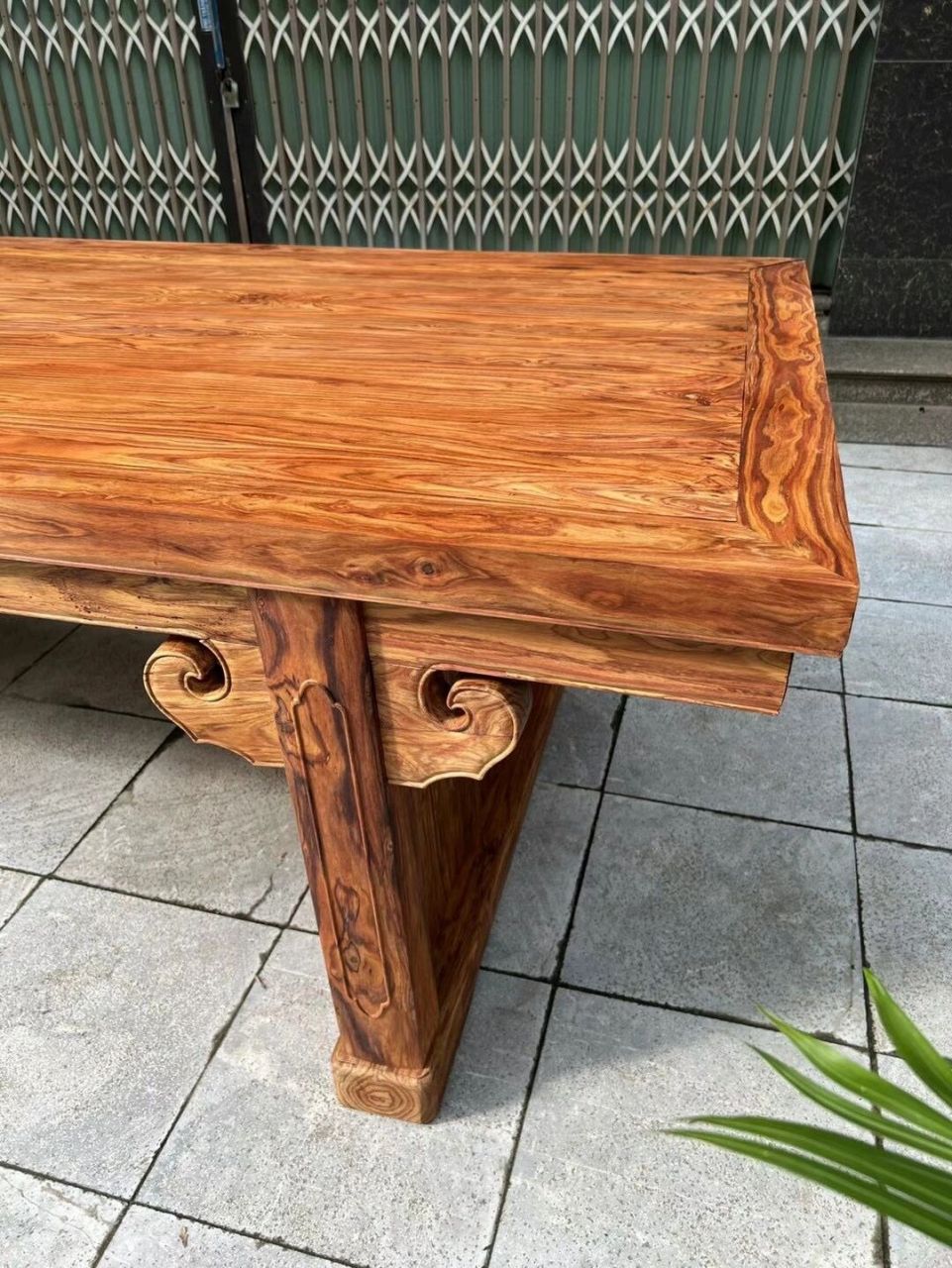 黄花梨超级大画案,榫卯结构