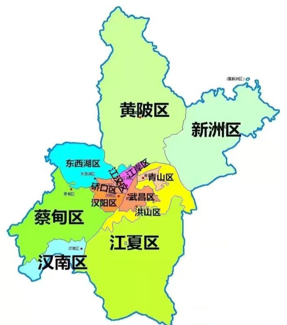 武汉市地图高清版2020图片