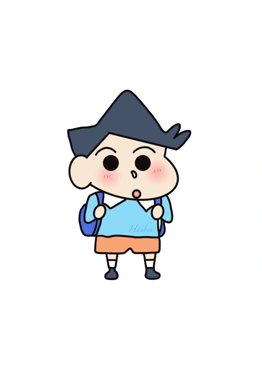 蜡笔小新可爱简笔画|超萌手帐贴纸素材头像 应粉丝的要求,画一组蜡笔