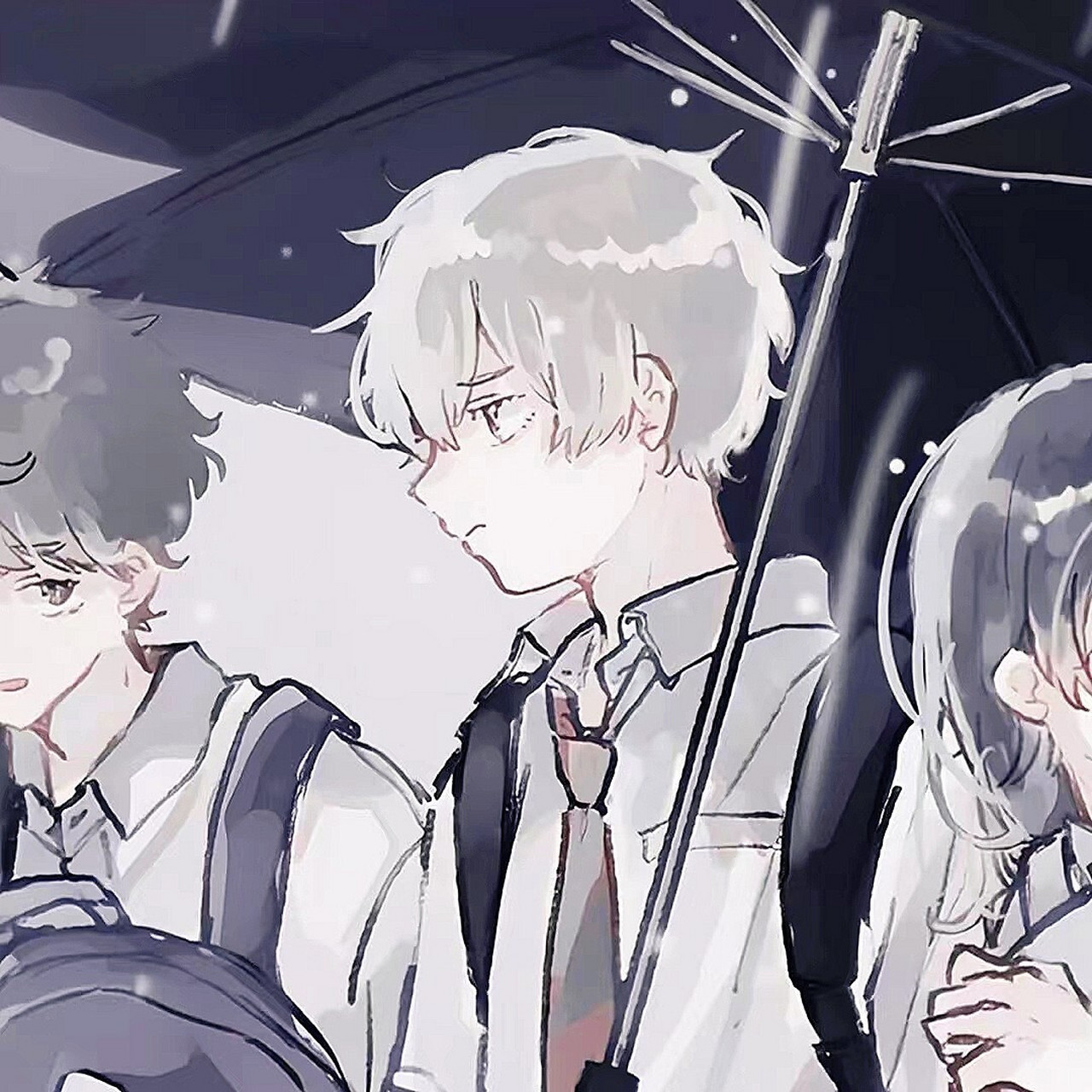 三人动漫头像 快来和你的好朋友一起试试好看的动漫头像吧