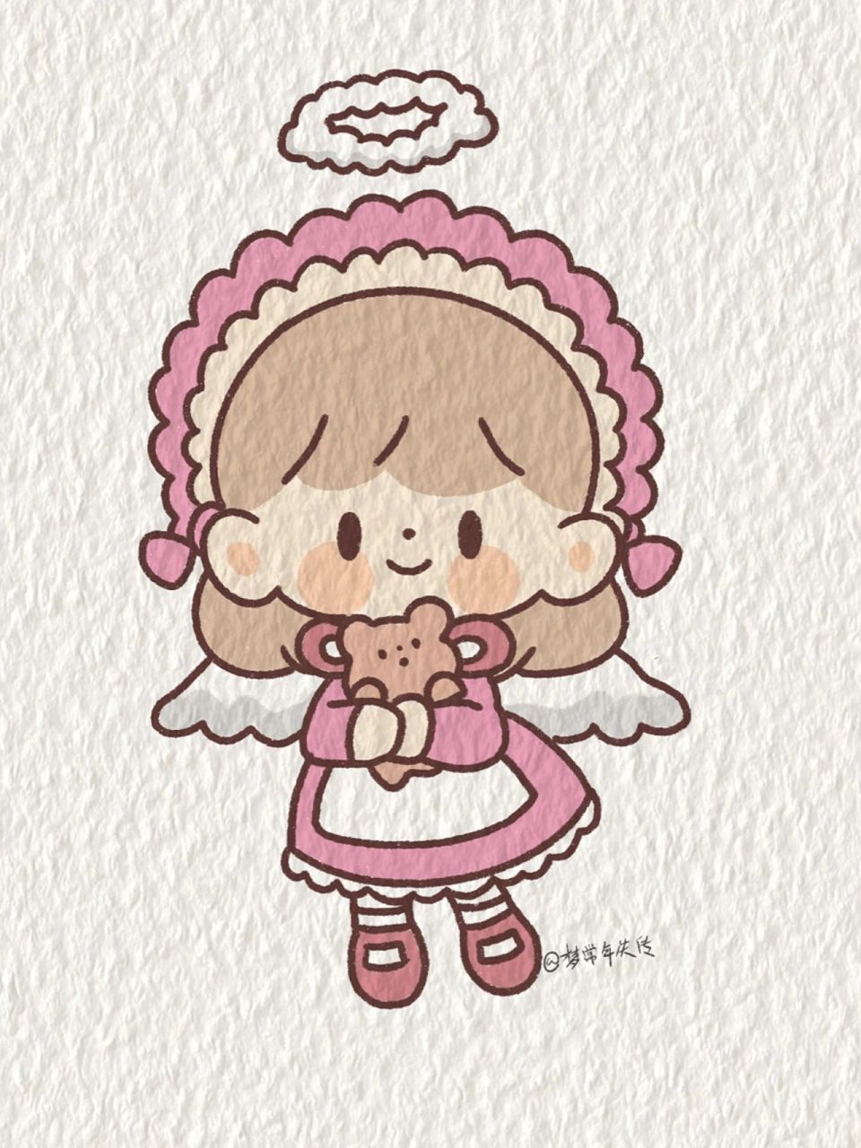 卓大王天使/简笔画教程 又是可爱的阿卓～ 下期继续更新卓大王恶魔版