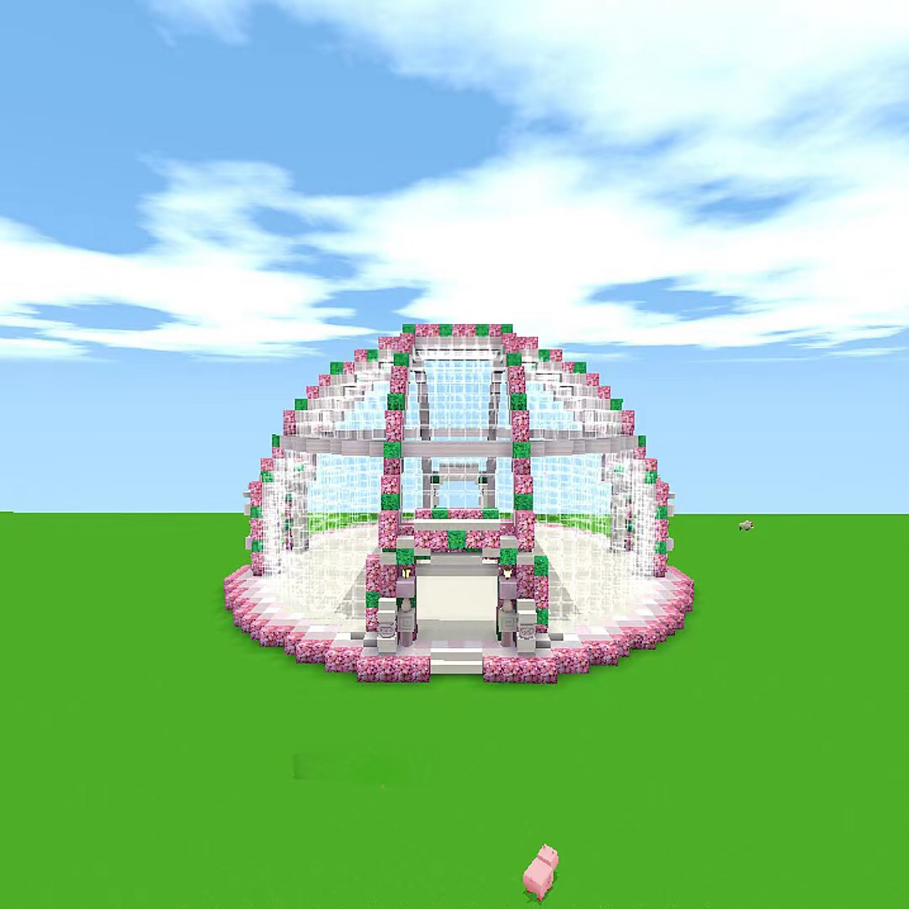 迷你世界-锦茵宫殿&花音书绝建筑教程