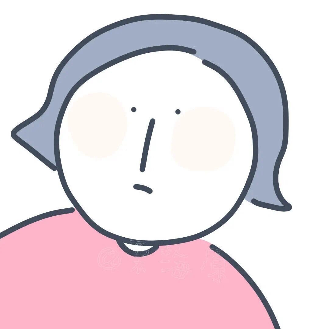 搞怪线条简笔画头像