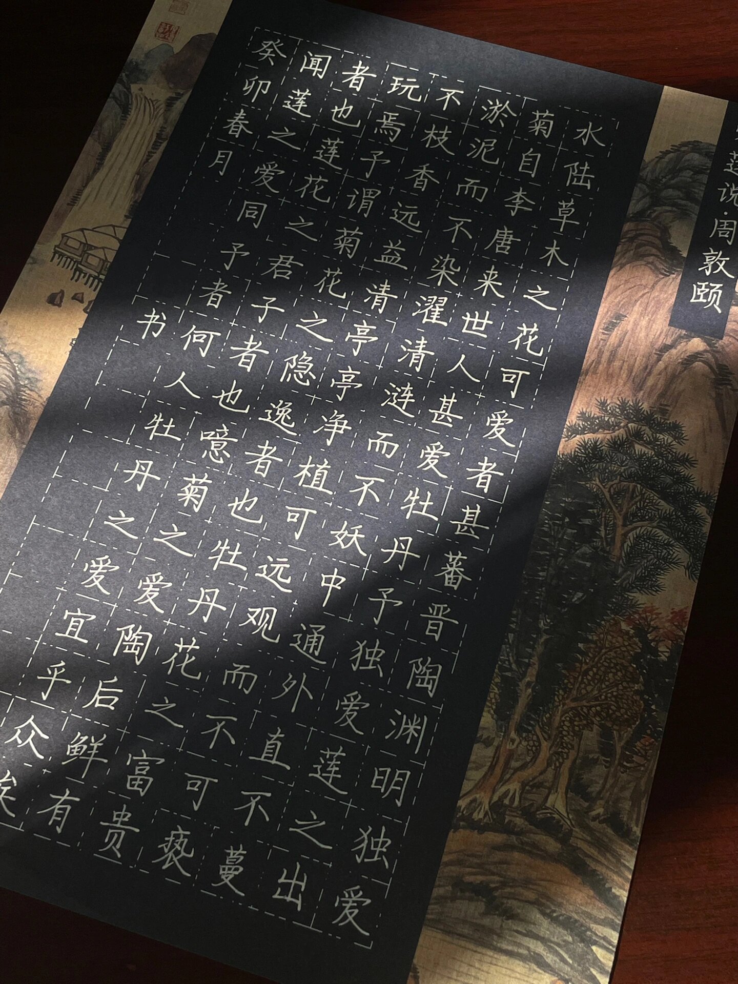 硬笔作品2|爱莲说(119字)