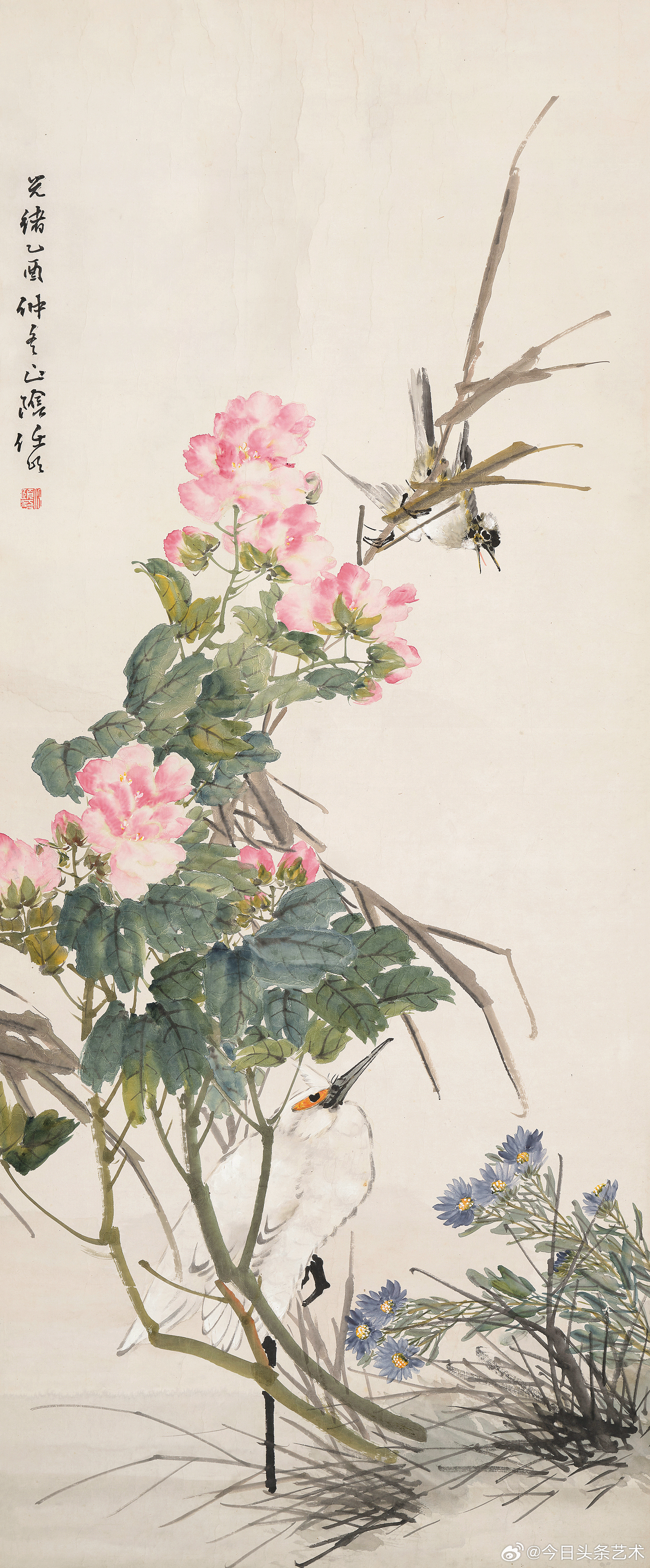 清末画家任颐花鸟画