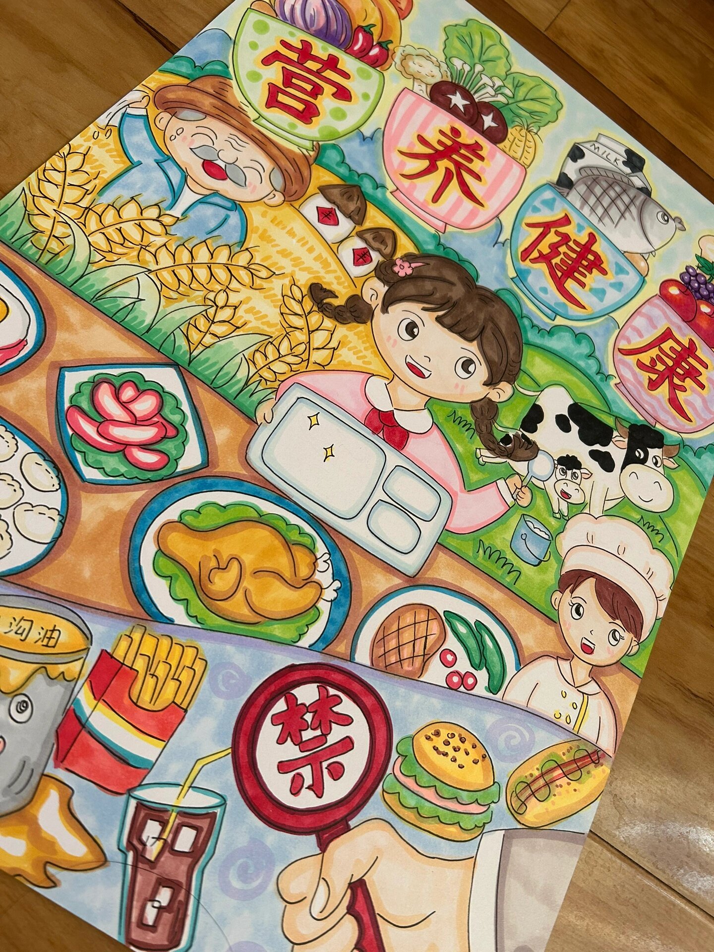 【营养健康.食品安全】儿童画