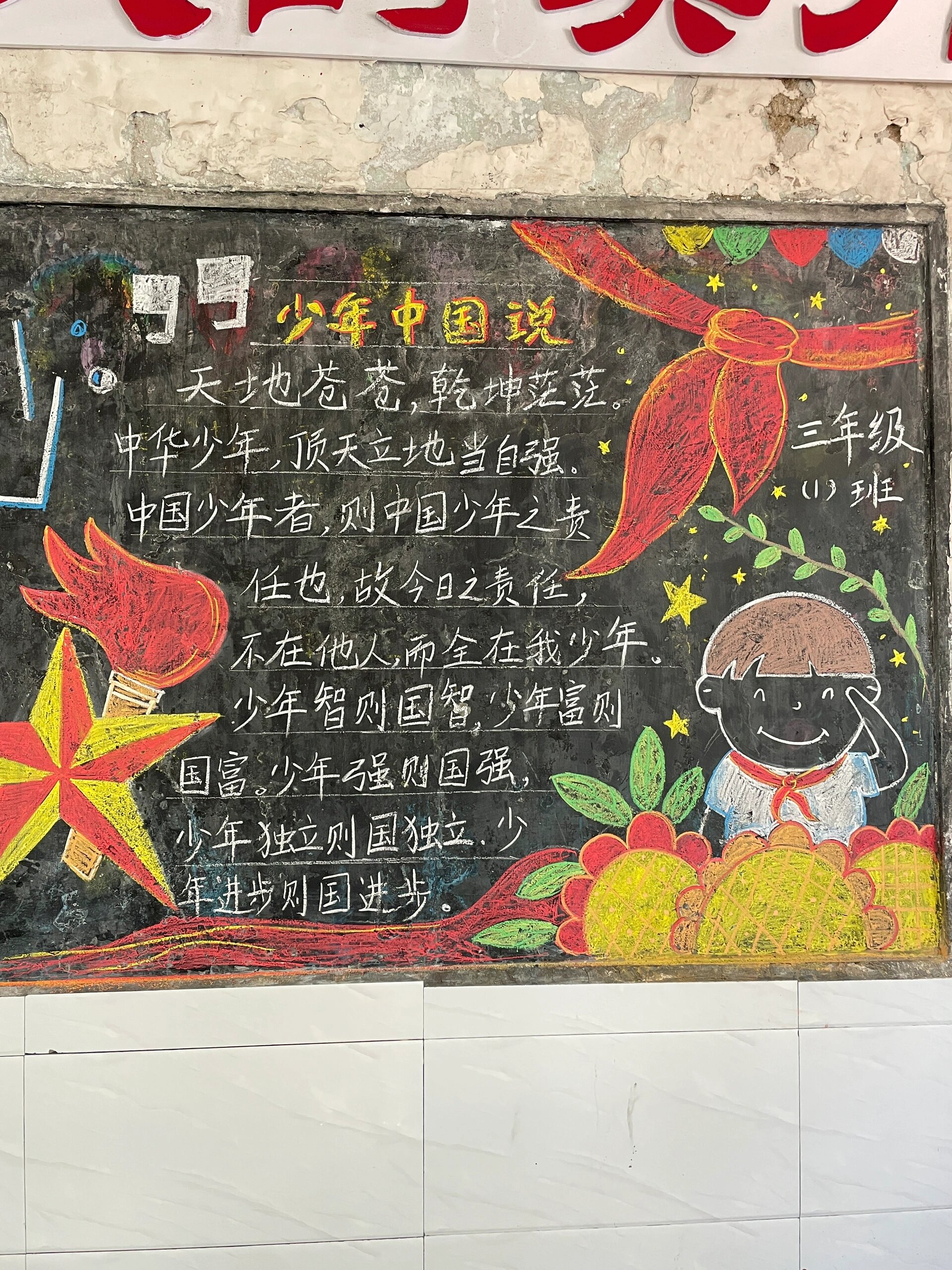 主题黑板报(争做最美少年)