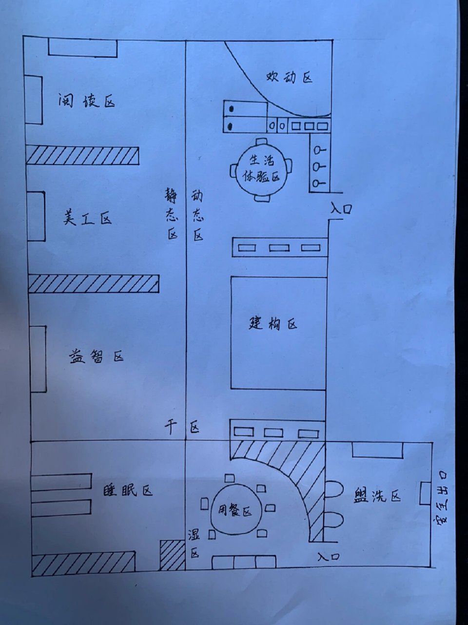 活动室区域设计平面图图片