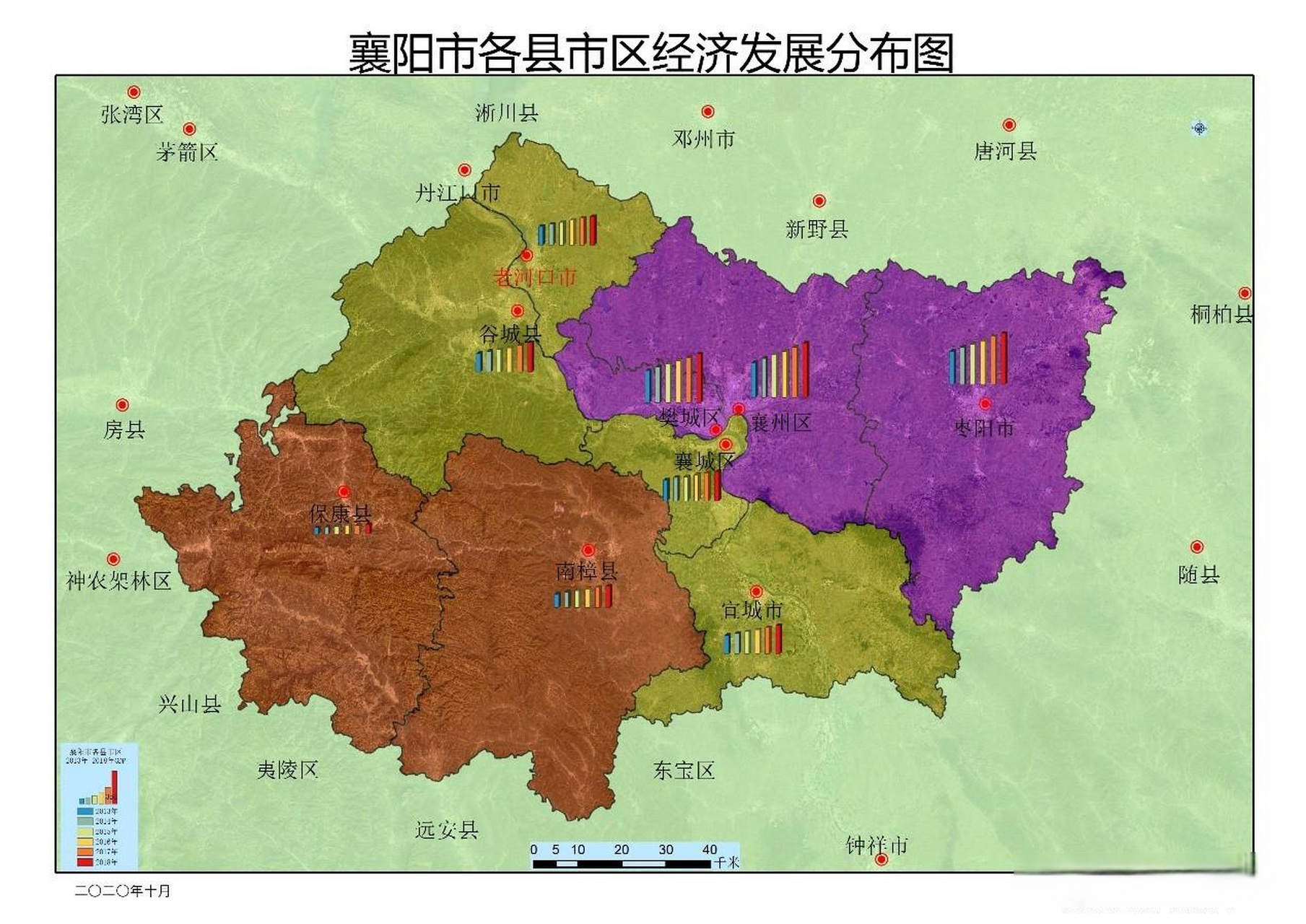 老河口市市域空间,生态空间十四五规划 (1)市域空间发展格局:一体五特