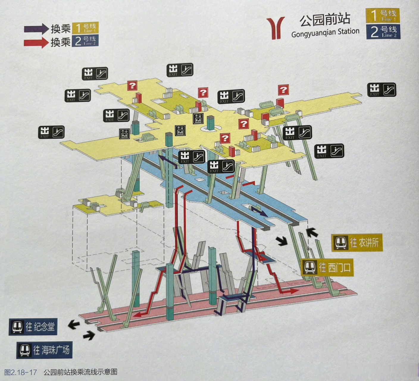 广州站便捷换乘示意图图片