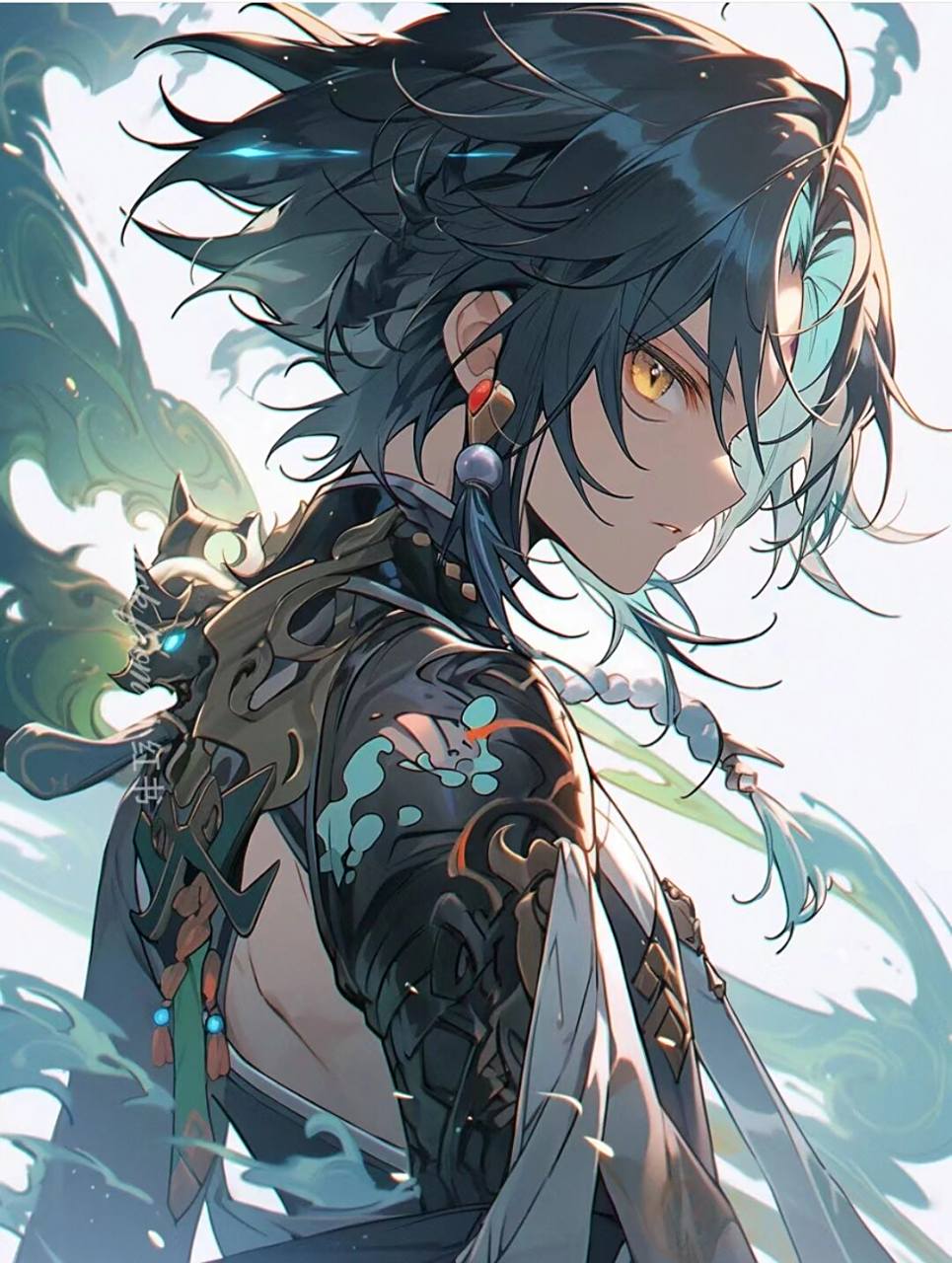 原神魈头像/壁纸/动漫头像 "荒野上的孤魂  休想伤我分毫"——原神:魈