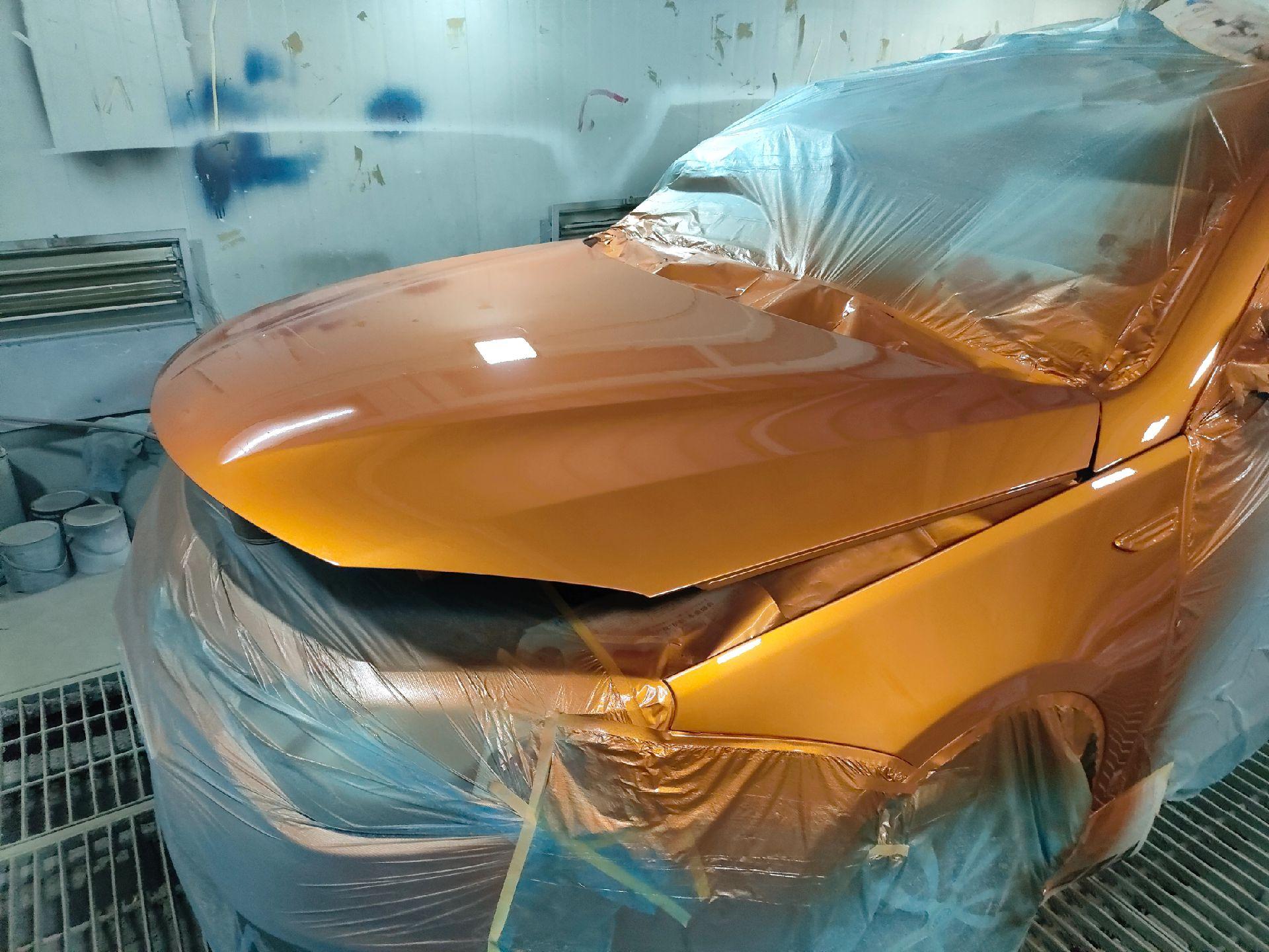 第二次喷名爵的土豪金了,太费劲,合金原子灰,固态灰,黄色环氧底漆,打