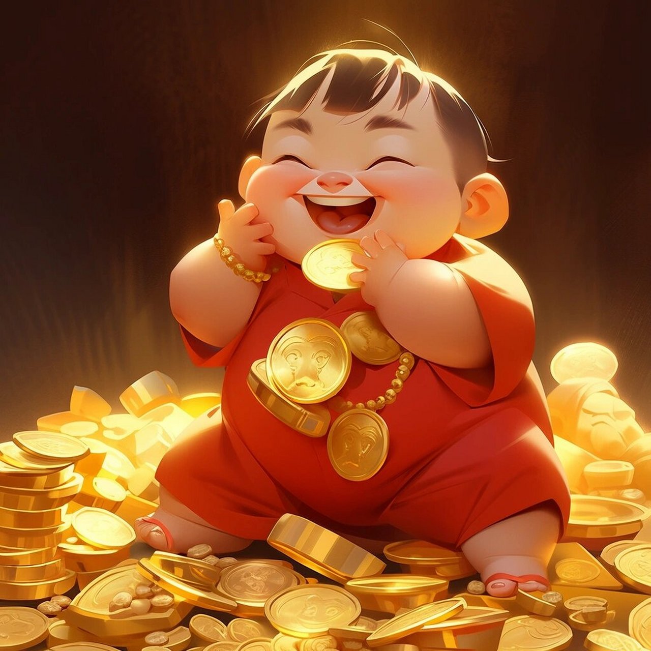 头像|2024年招财童子头像 迎新年,招财进宝!