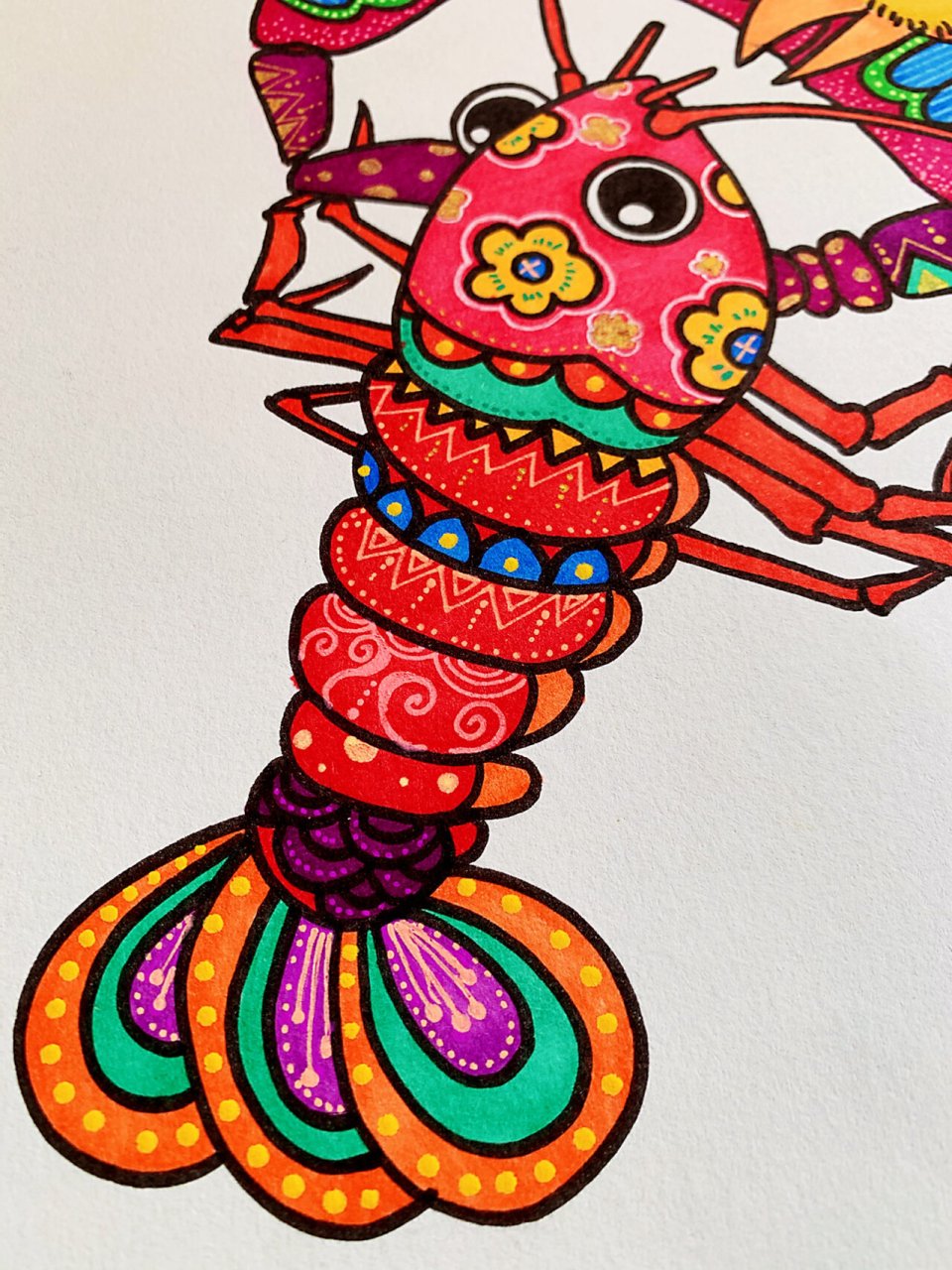 儿童绘画课程教学—《虾兵蟹将》 昨天晚上吃大闸蟹的时候就在想; 要