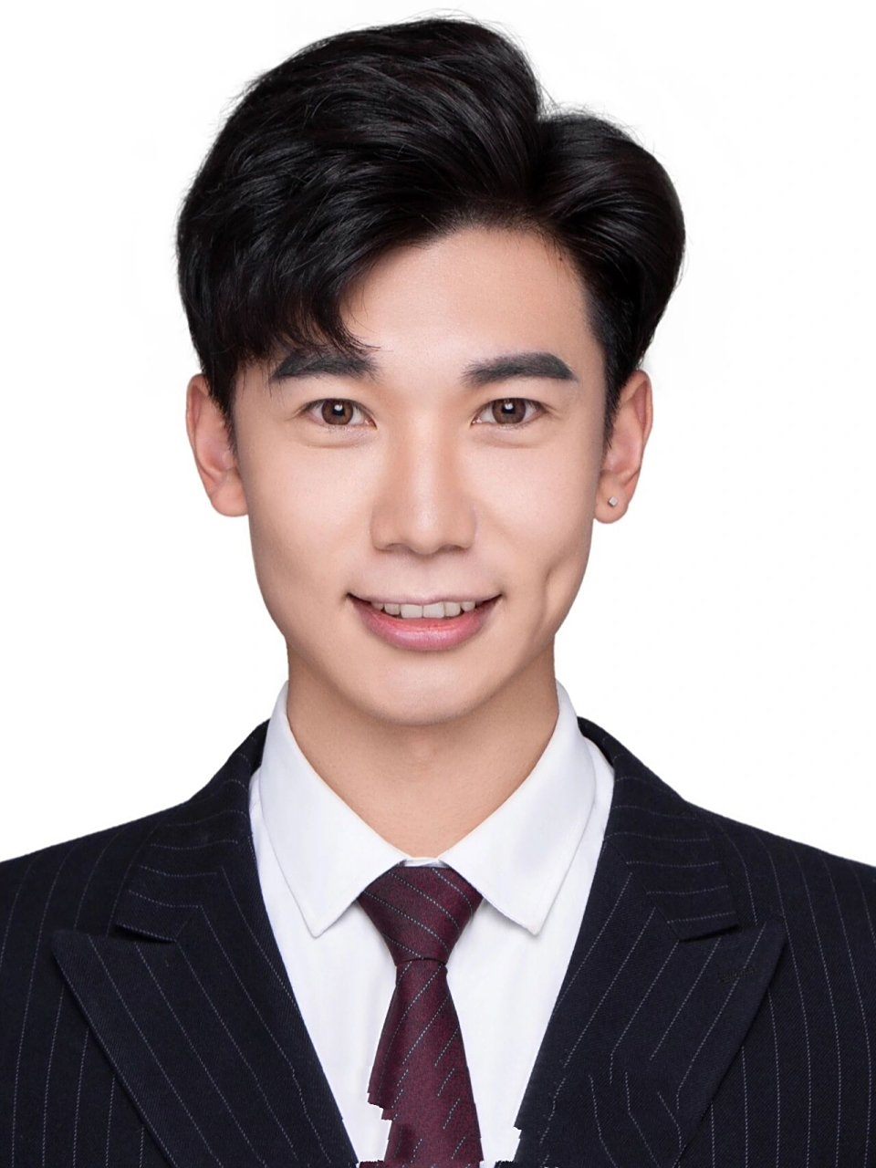 男生证件照|南宁男士精致一寸照 男生精致证件 欢迎约拍