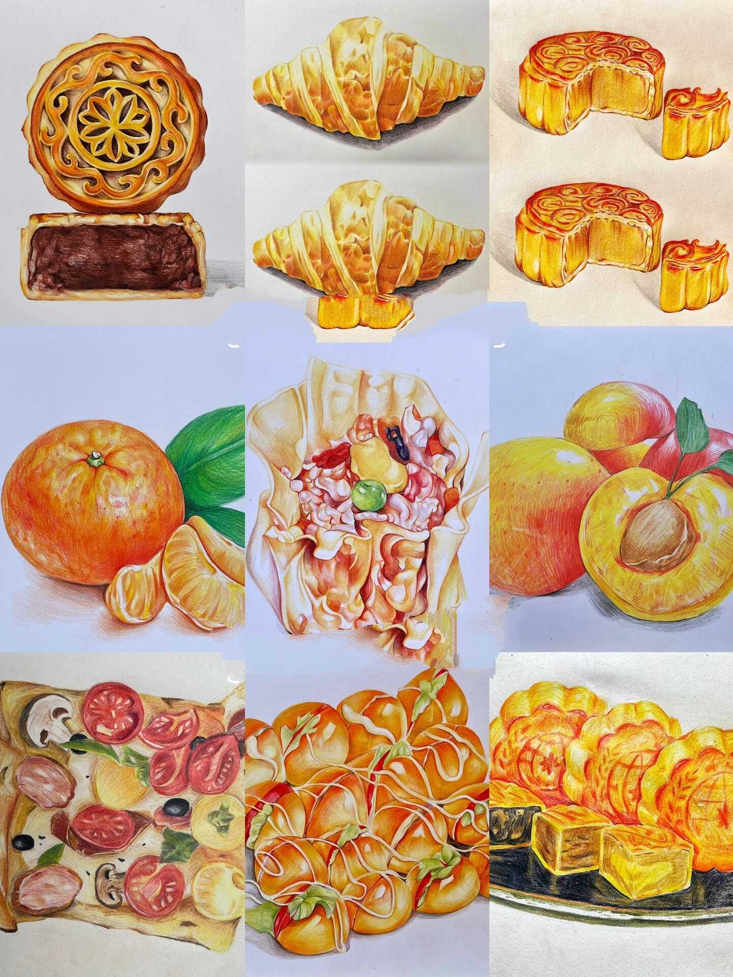 一组充满趣味的彩铅美食小合集【第三期】96