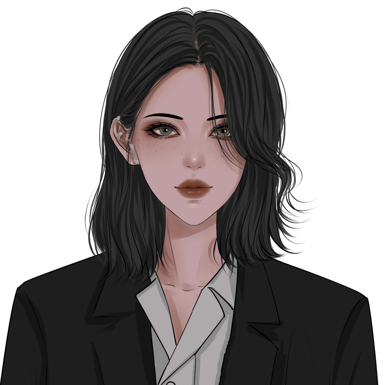 高冷女生漫画头像 氛围感头像 女生头像 男生头像 情侣头像 手绘头像