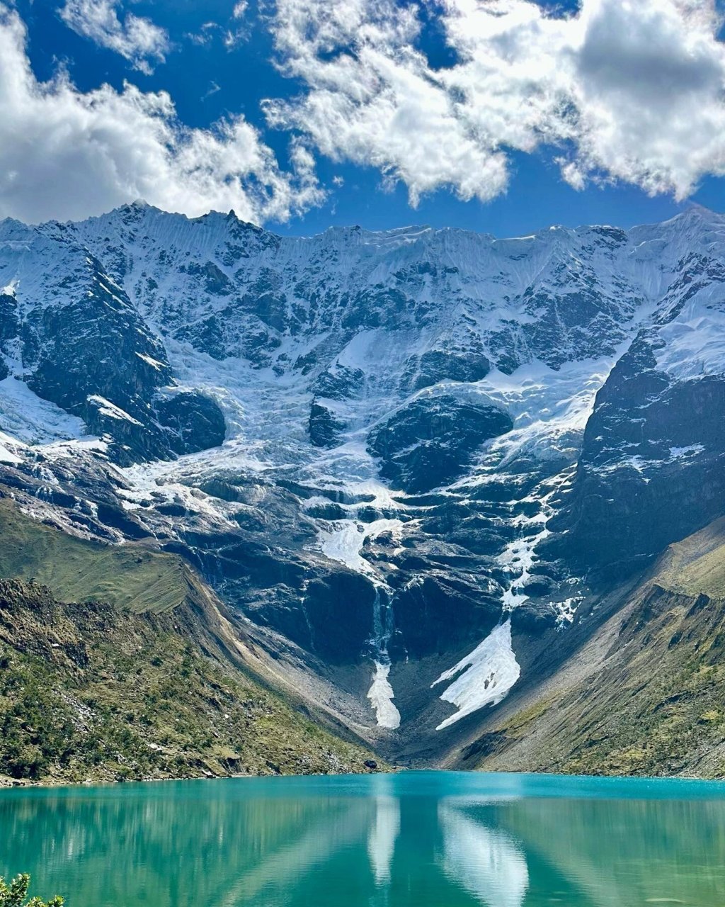 雪山湖泊风景图片图片