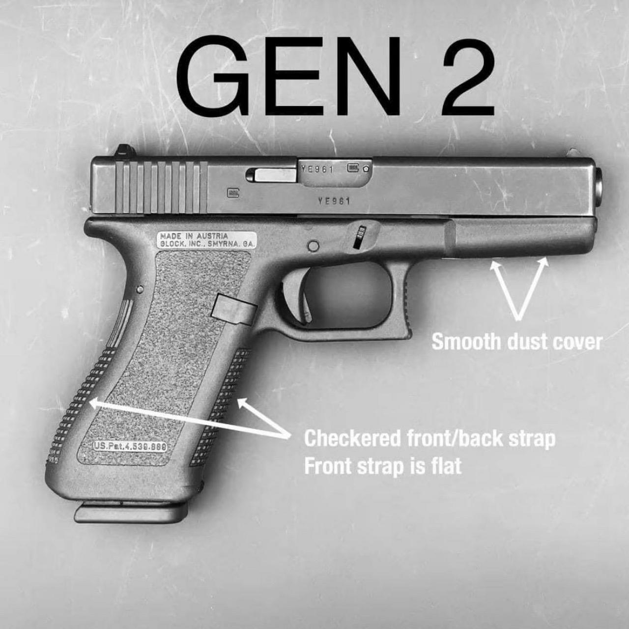 如何区分glock 17 1代至5代.