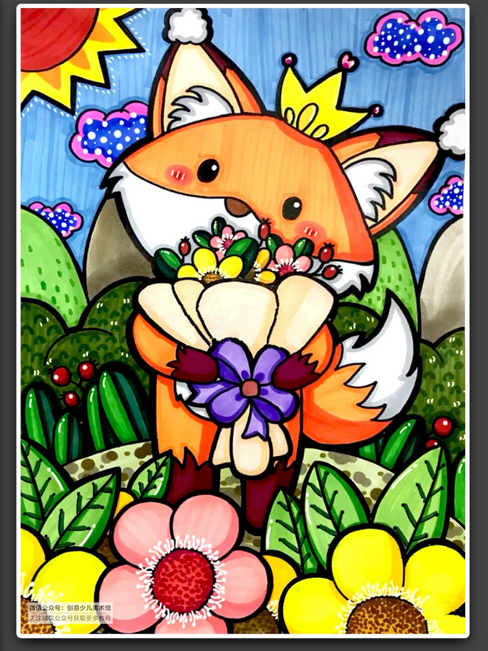 水彩笔学会这样涂色,这20张范画值得收藏!