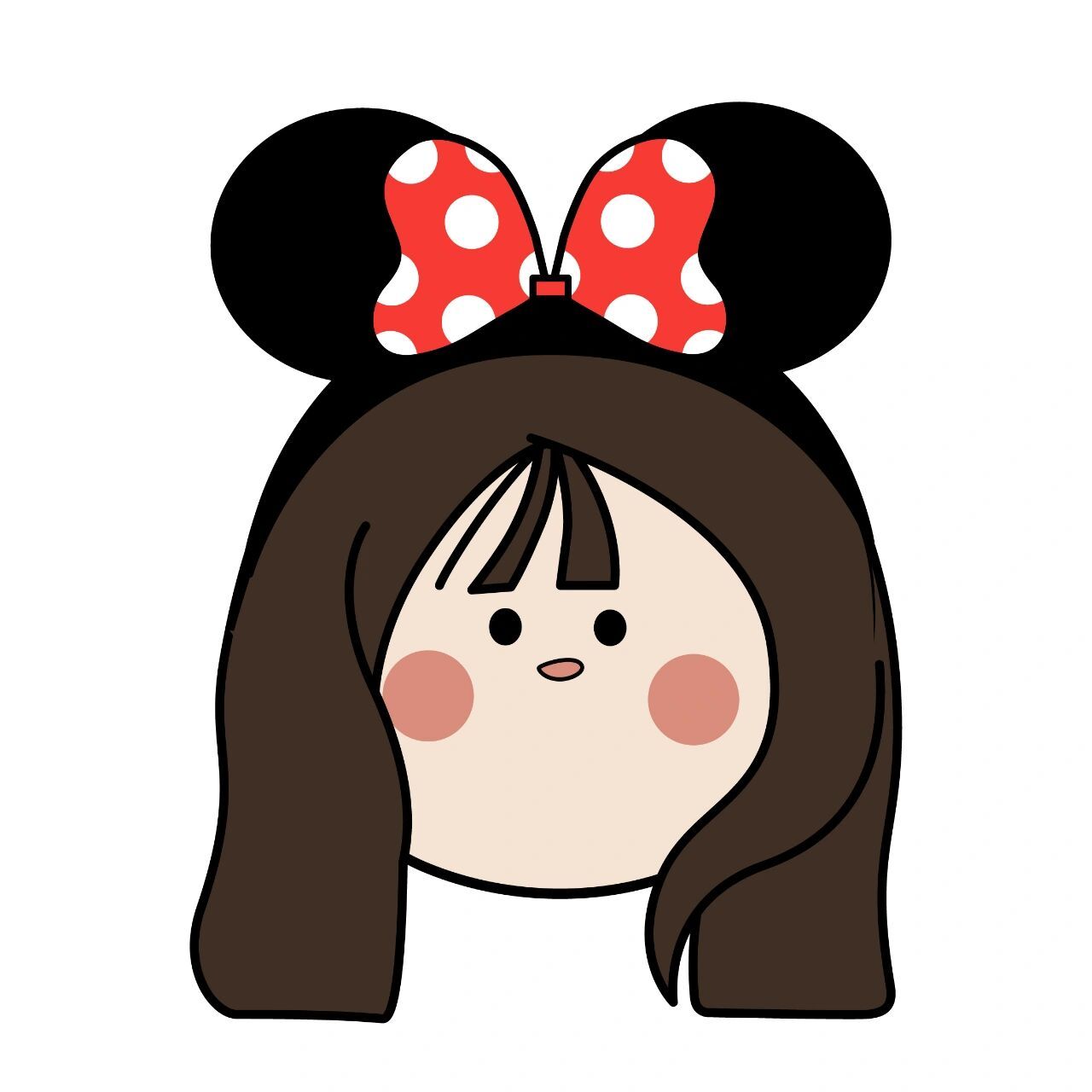 头像|大头贴妹妹 大头照,迪斯尼头箍