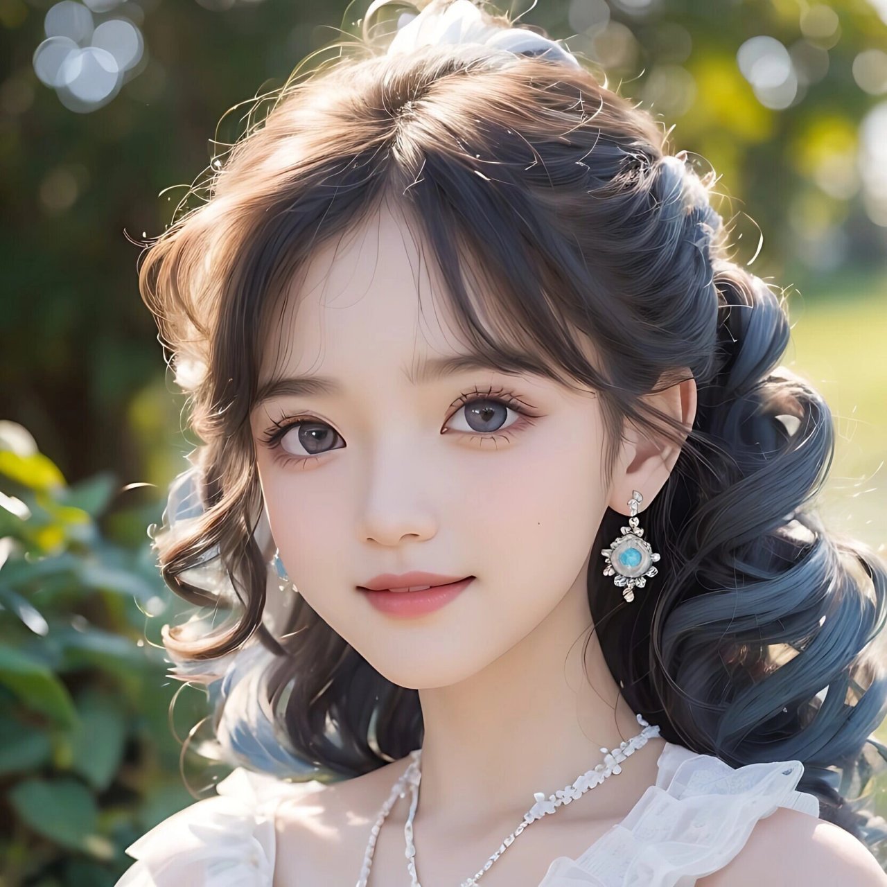 女生头像!卷发女孩!