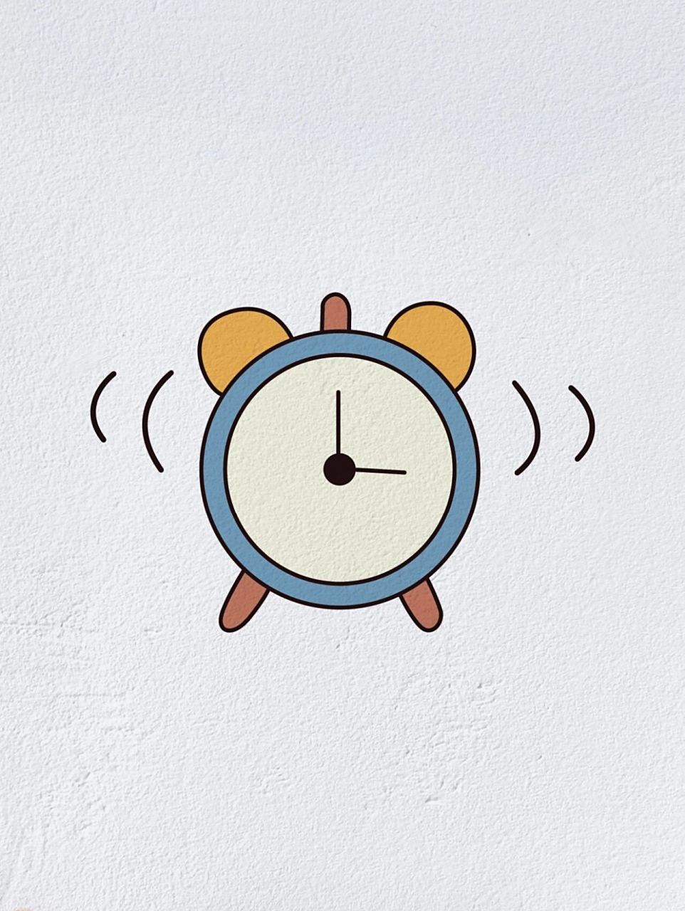 小闹钟简笔画(内附过程图)