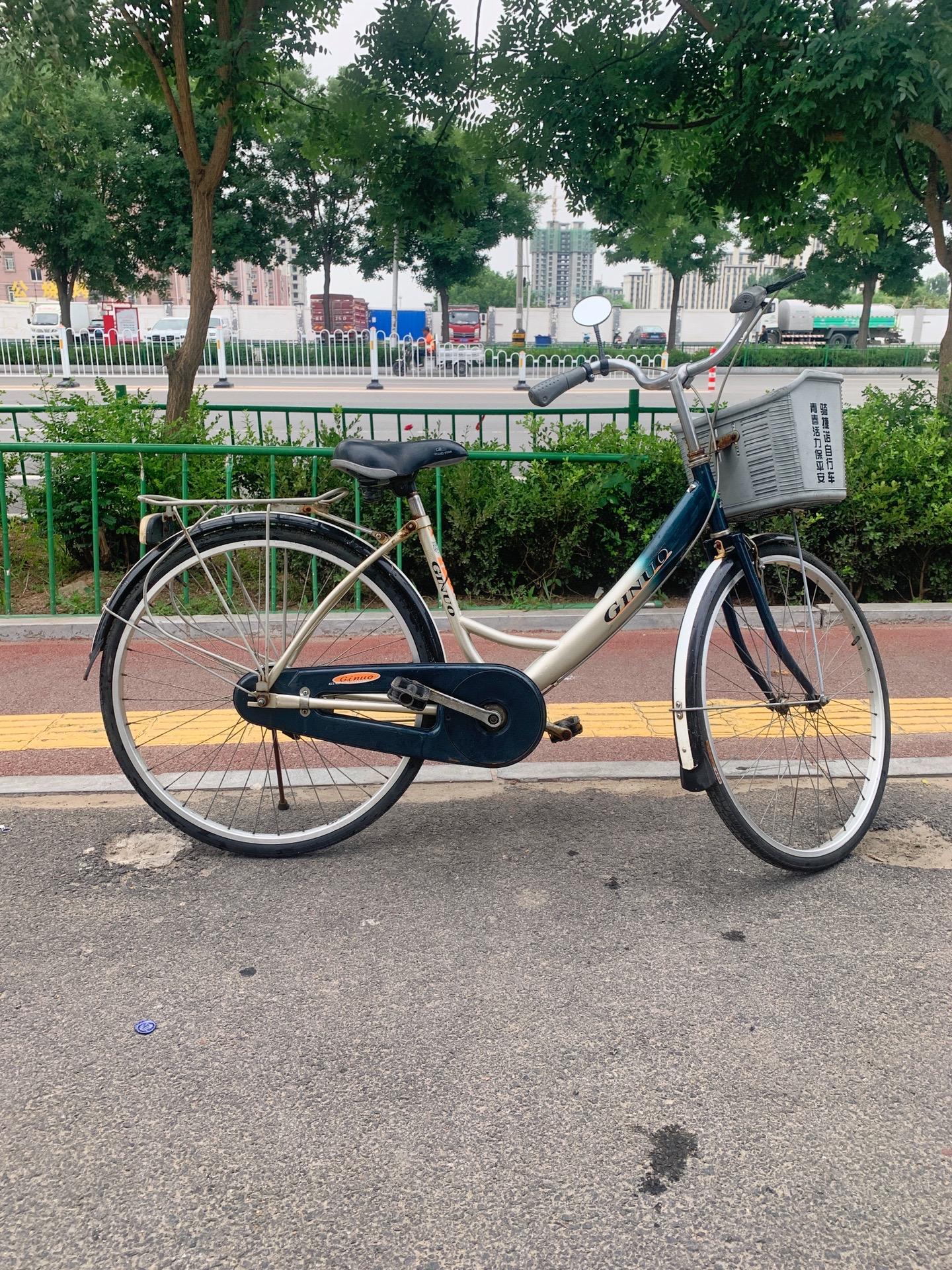 捷诺自行车26寸普通自行车代步工具