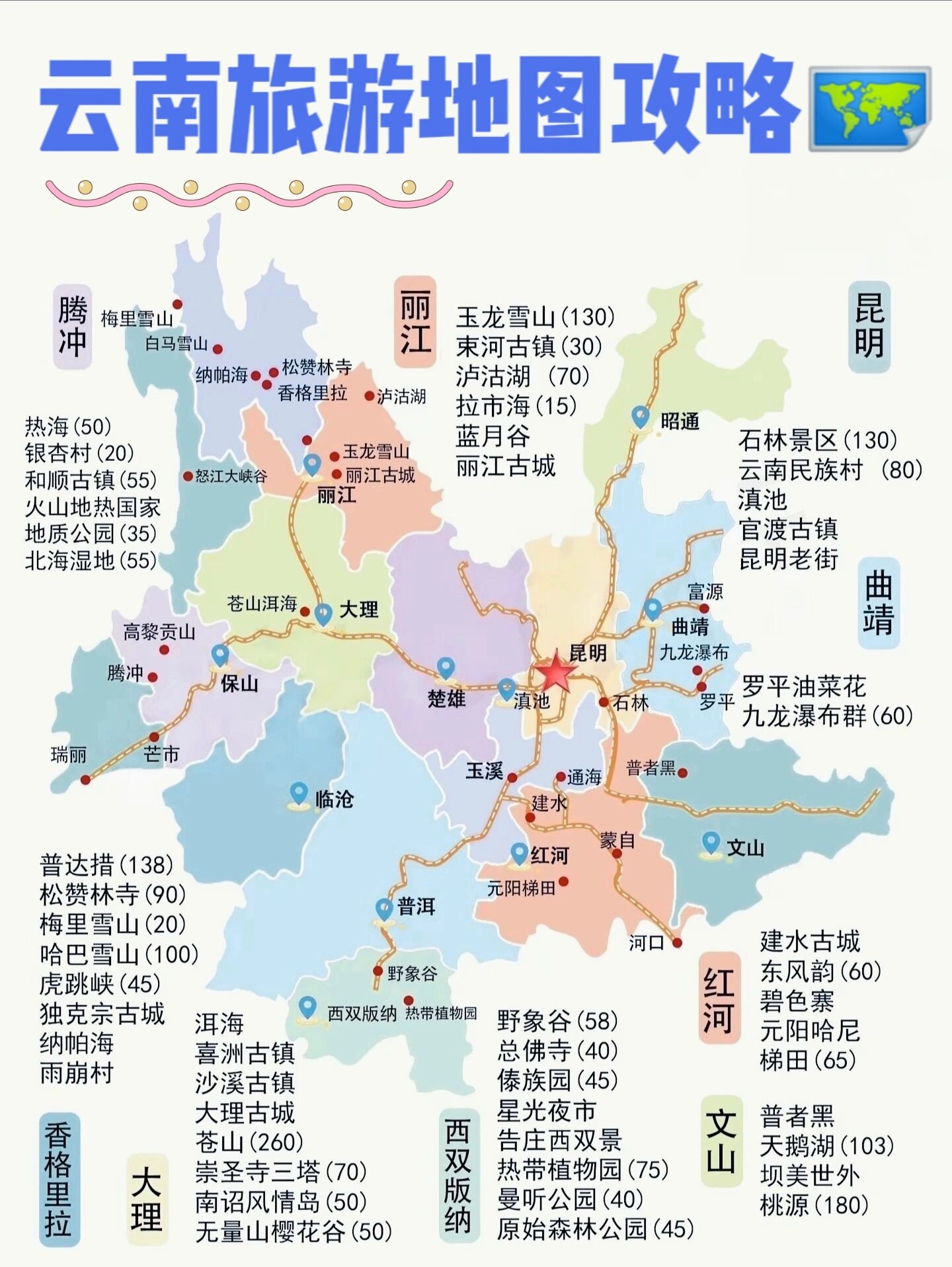 云南旅游地图🗺️