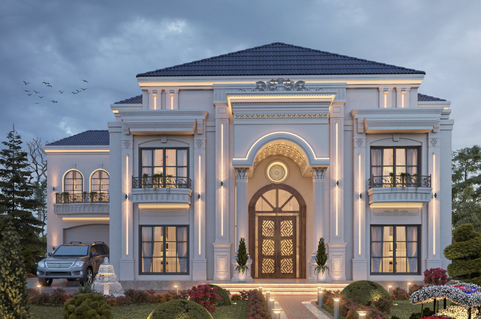 好看的门头室建筑的灵魂丨欧式别墅罗马柱门 △只做满意,有趣,有颜的