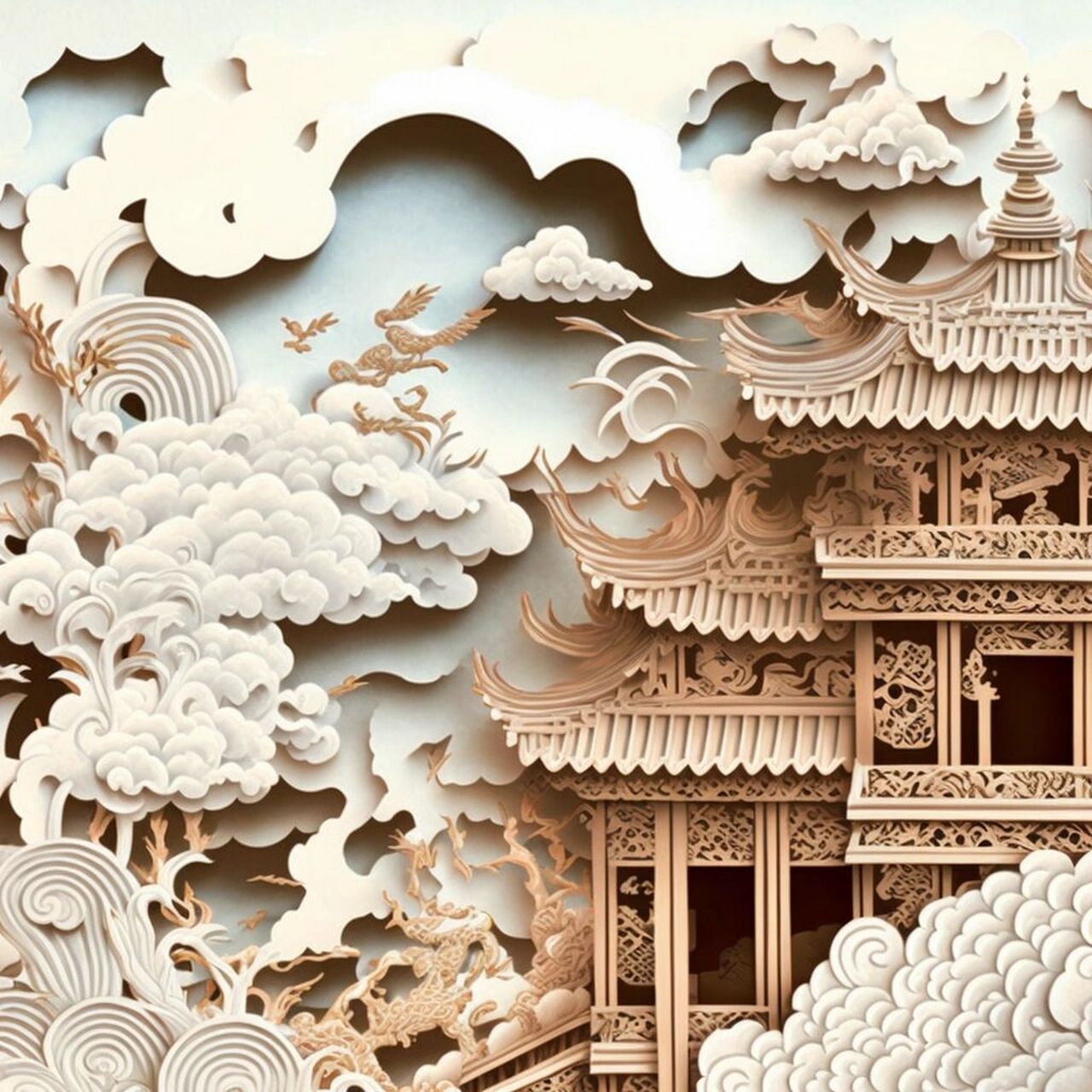中式剪纸艺术,故宫
