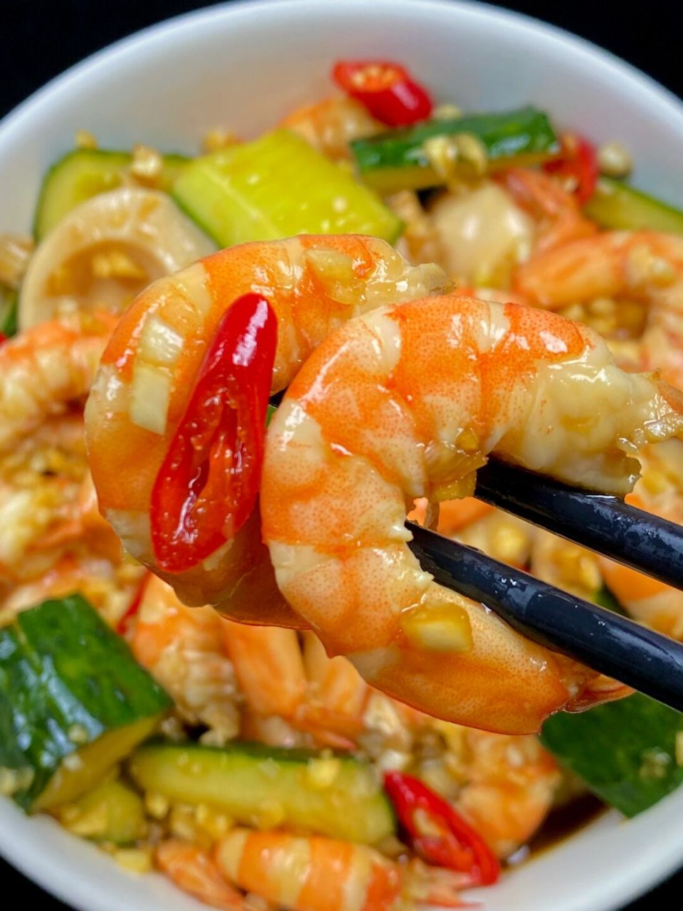 真没想到低脂的黄瓜鸡蛋拌虾仁这么香,巨好吃!