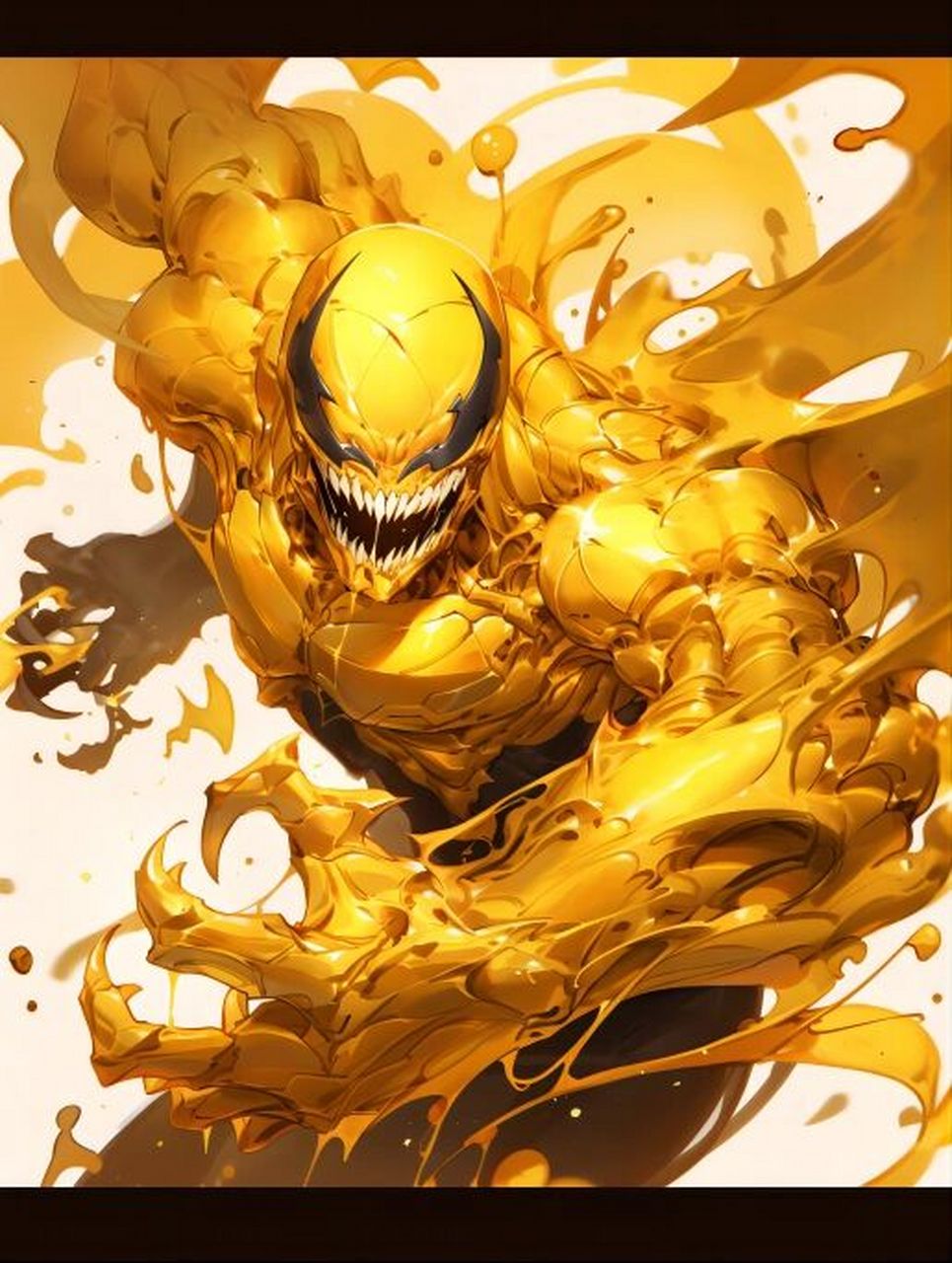 炫酷头像壁纸,金色毒液