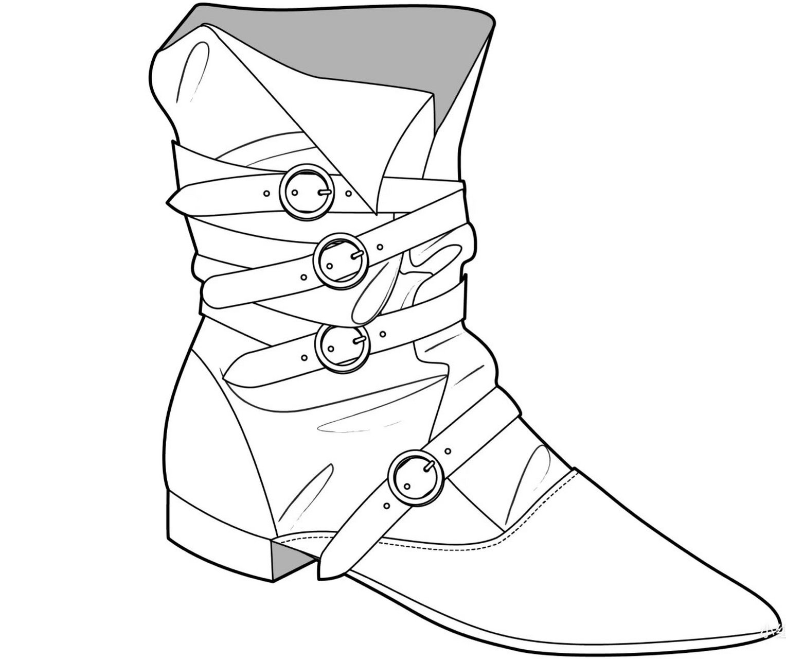 服装设计之鞋子款式合集(一)!