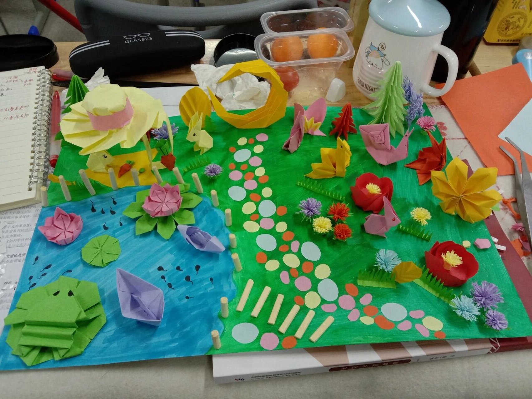 学前教育手工作品‖折纸添画