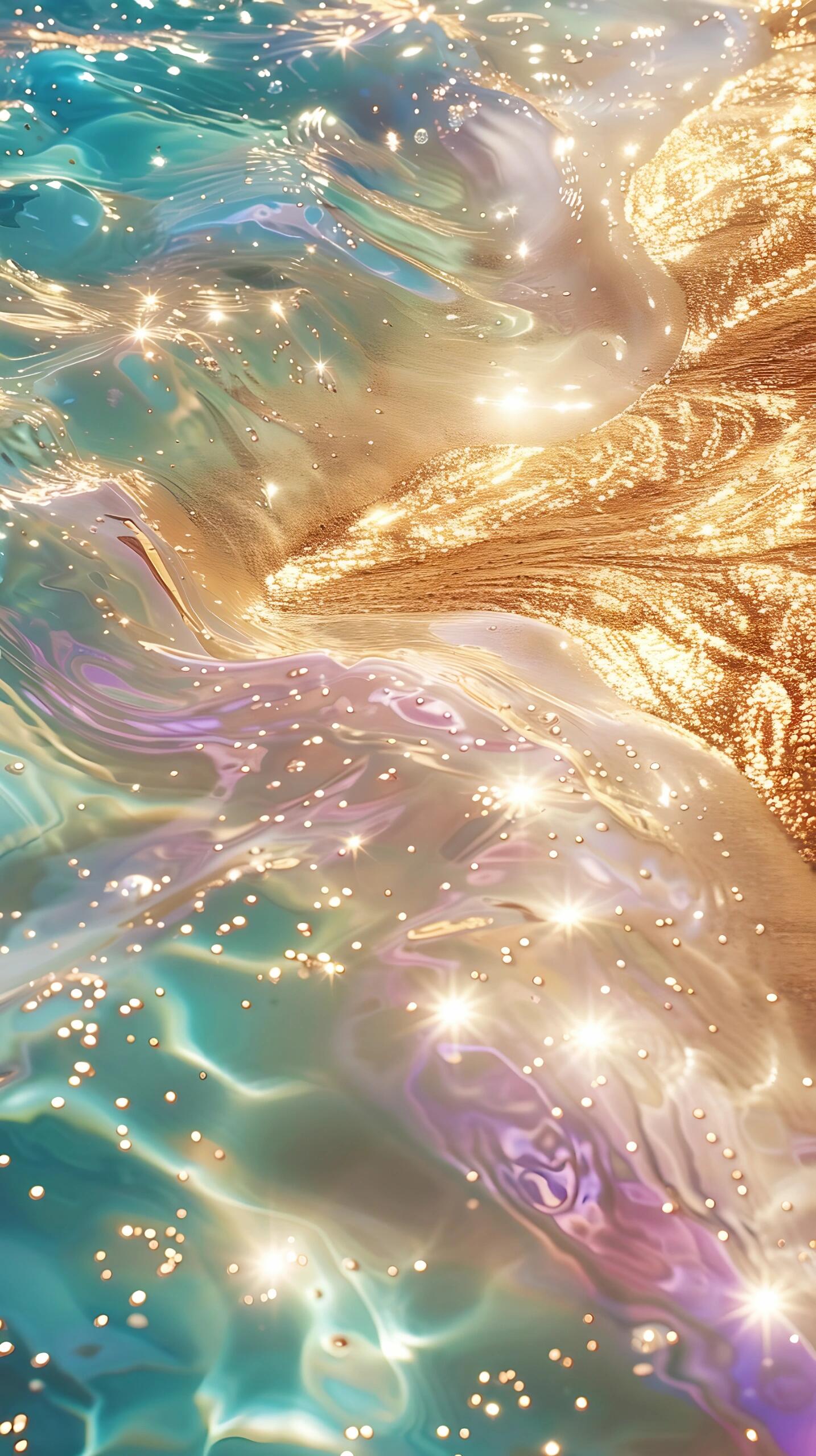 2024吸引力法则‖七彩流光生财壁纸